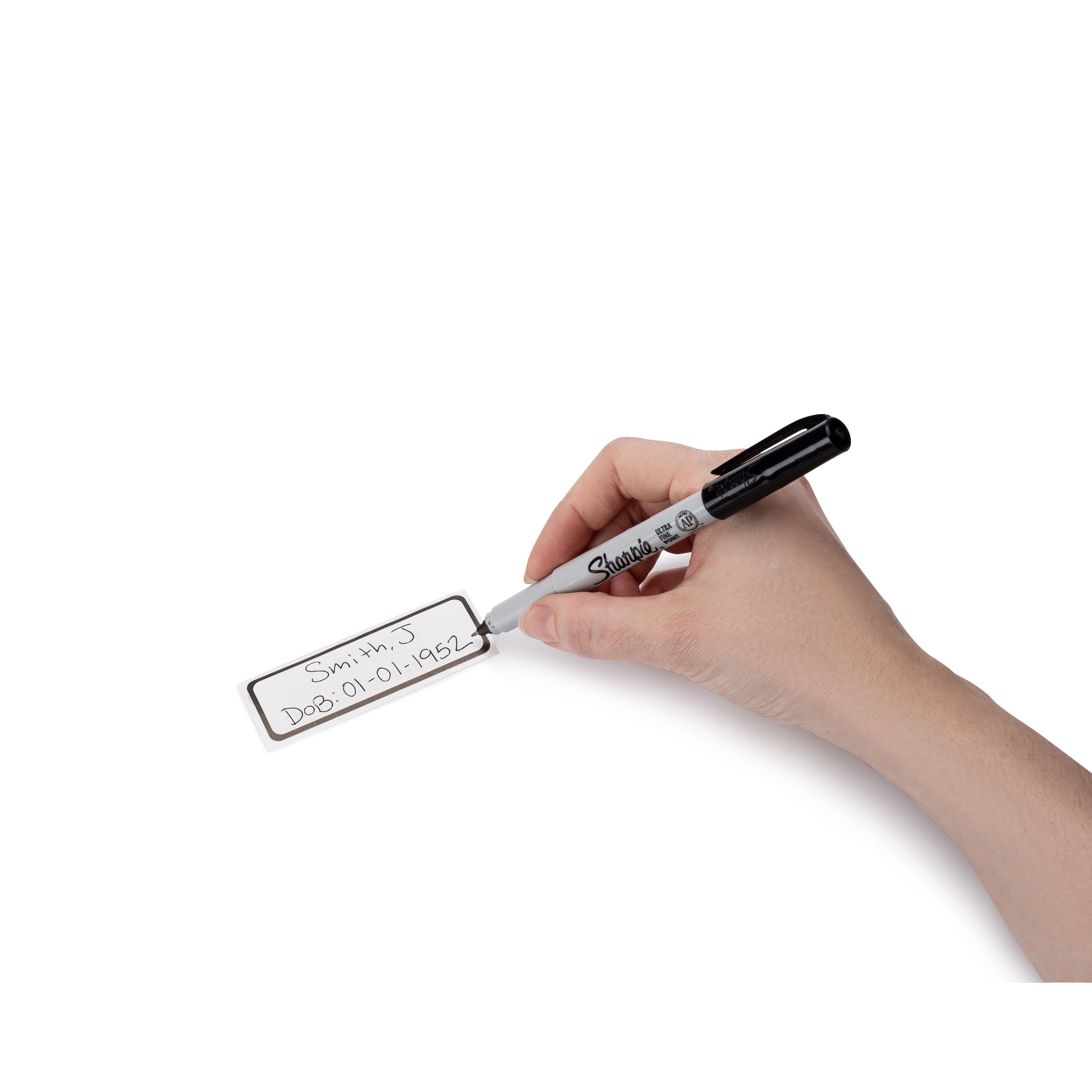 Blank White Alert and Instruction Label, W3" x H1" (Roll of 120)