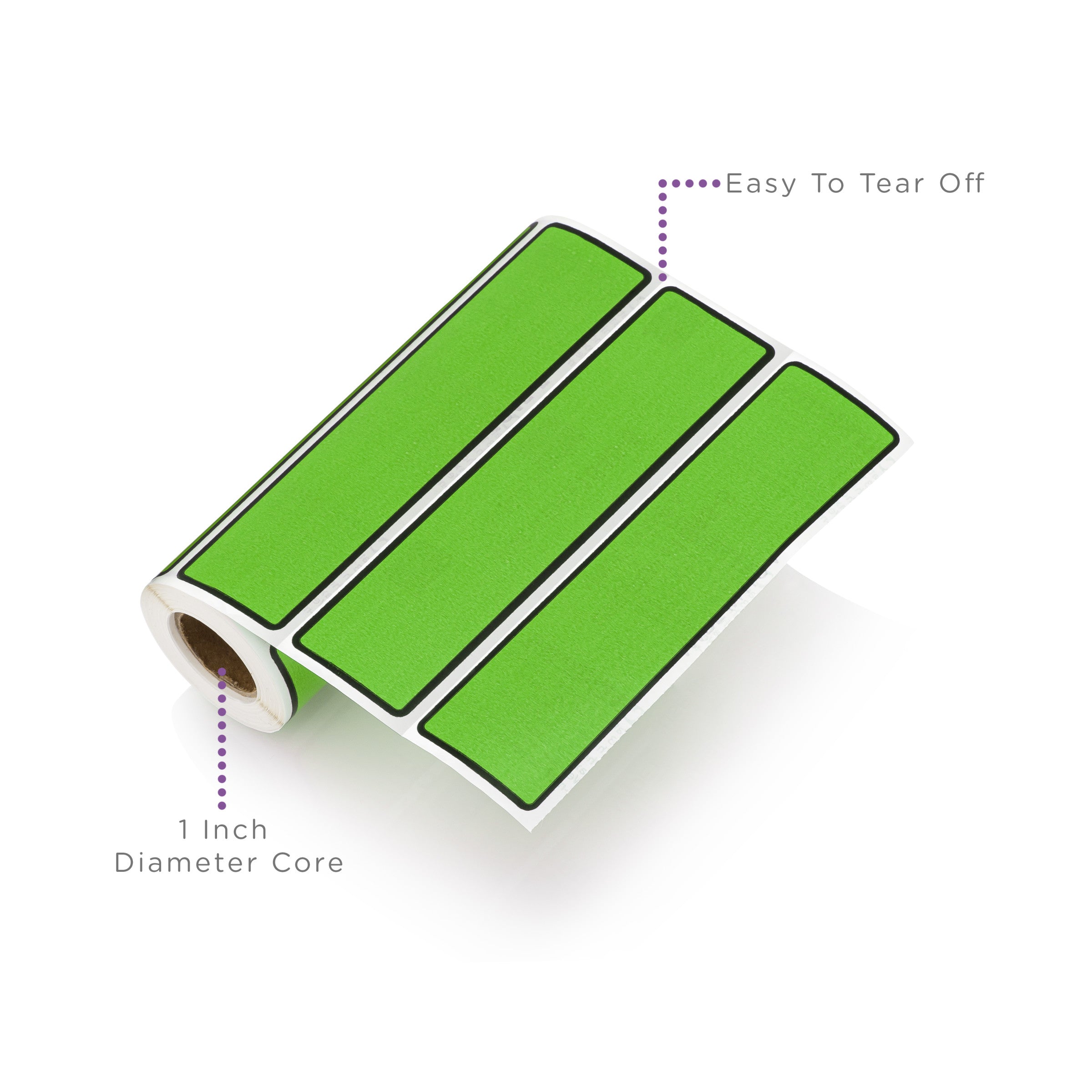 Blank ID Labels for 1.5-4" Ring Binder Spines – Roll of 200