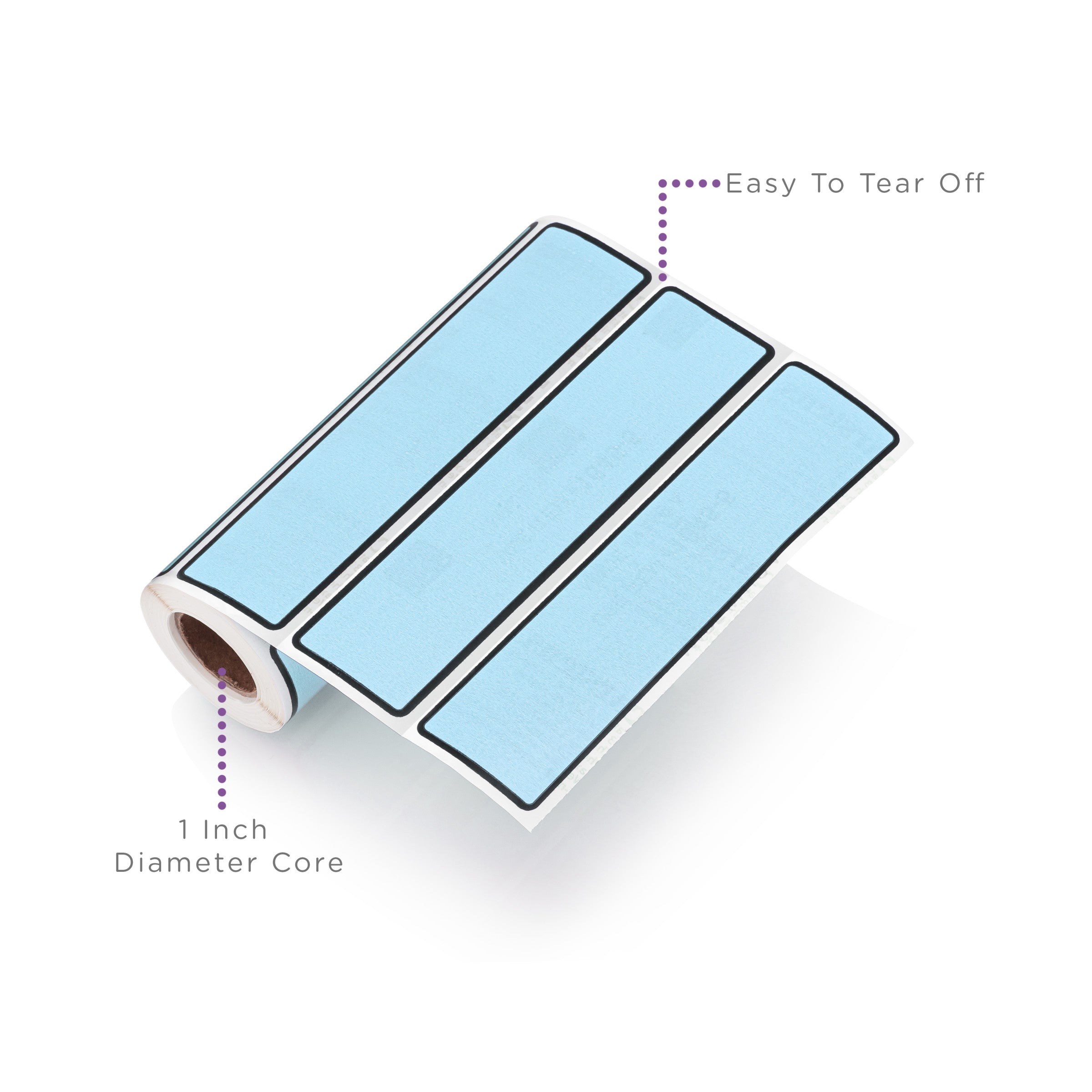 Blank ID Labels for 1.5-4" Ring Binder Spines – Roll of 200