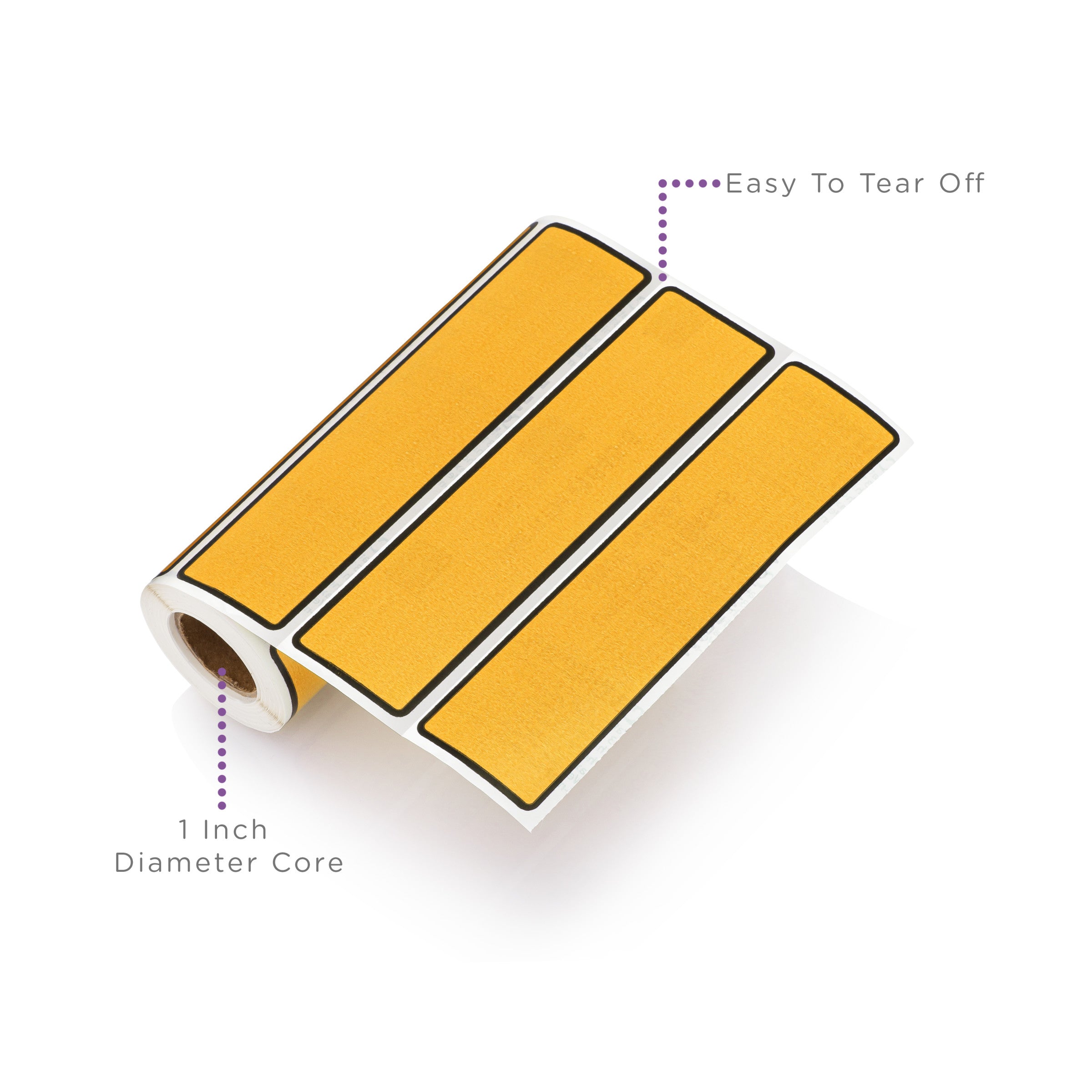 Blank ID Labels for 1.5-4" Ring Binder Spines – Roll of 200