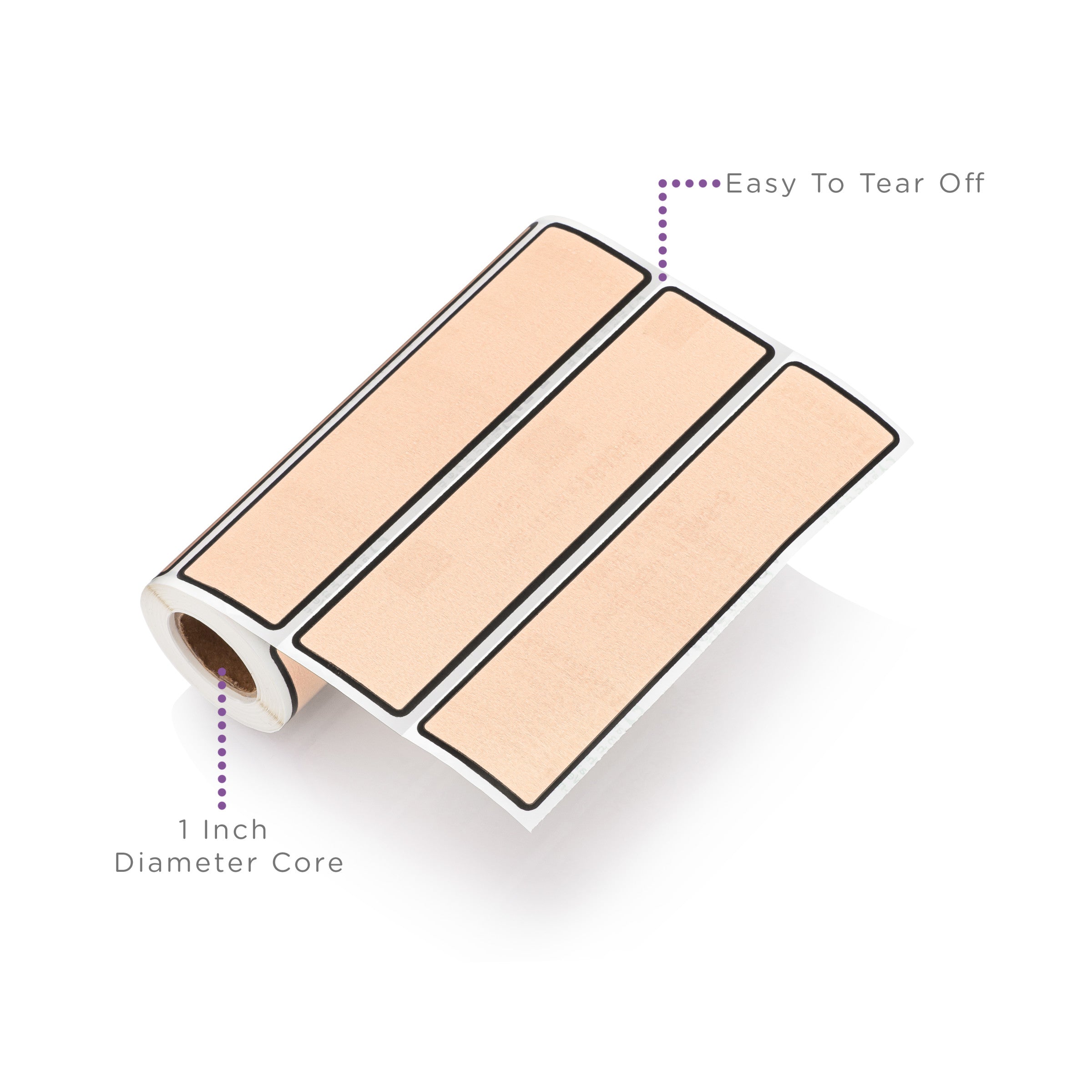 Blank ID Labels for 1.5-4" Ring Binder Spines – Roll of 200