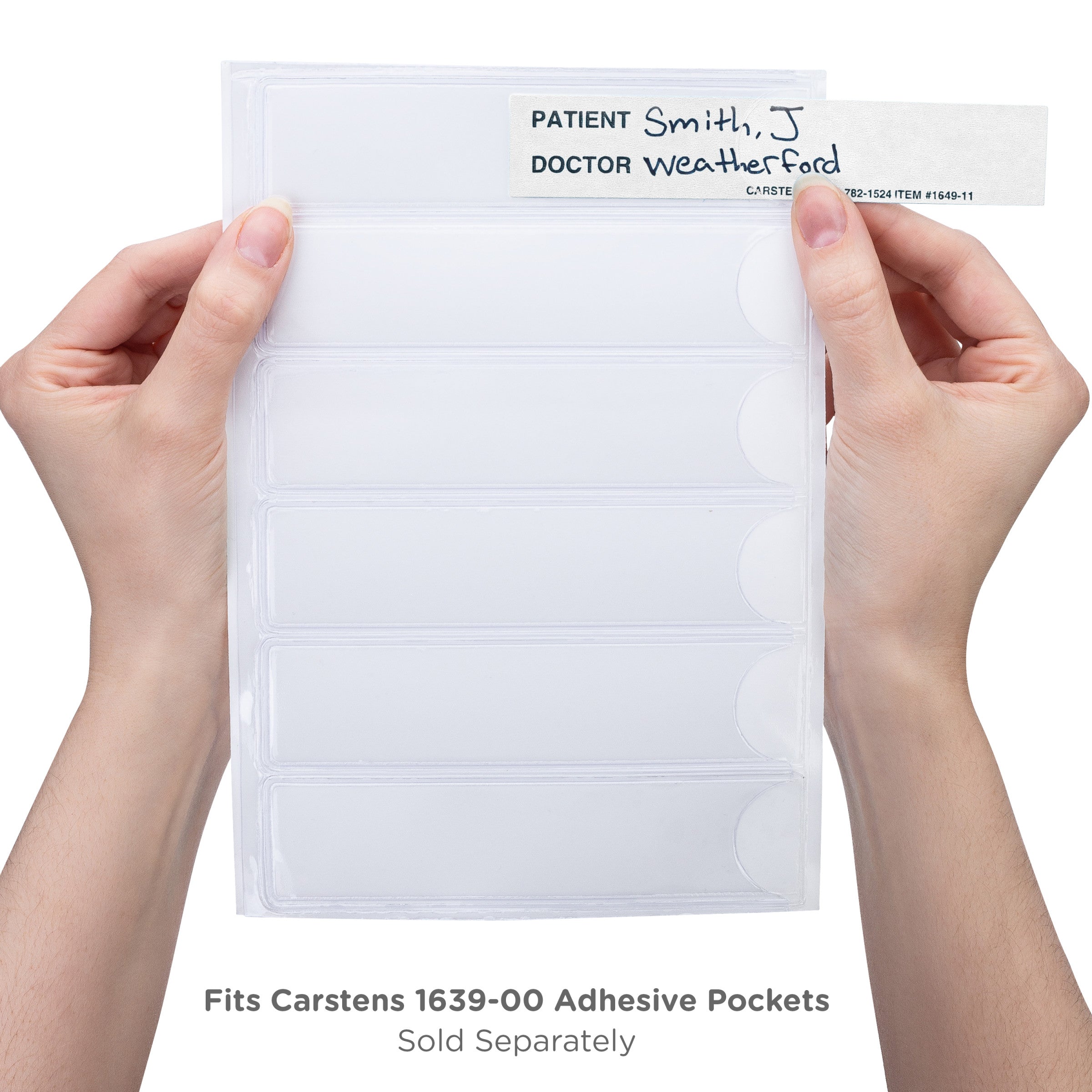 Patient / Doctor Preprinted ID Cards for 1.5 – 4” Ring Binder Spines - Pack of 100