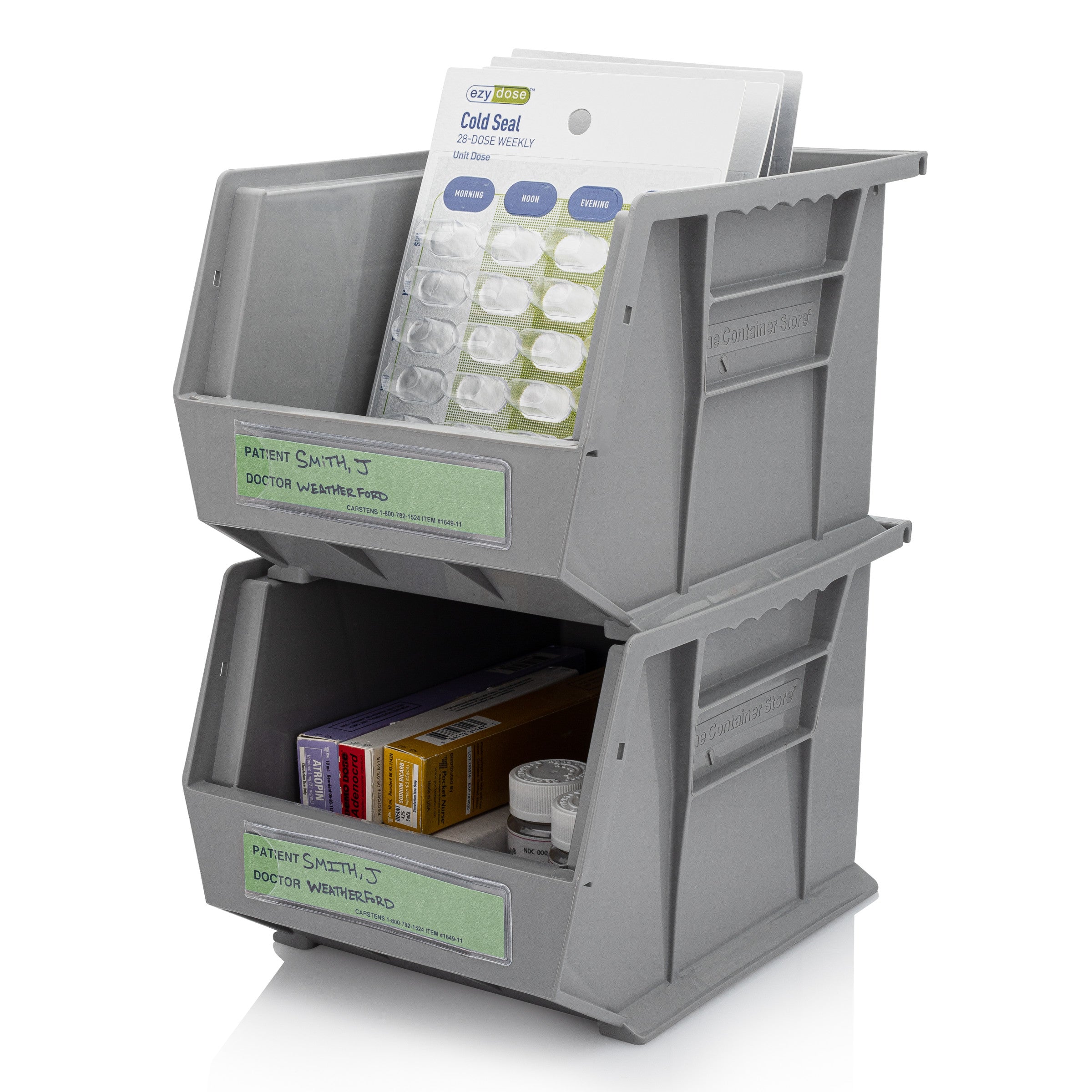 Patient / Doctor Preprinted ID Cards for 1.5 – 4” Ring Binder Spines - Pack of 100