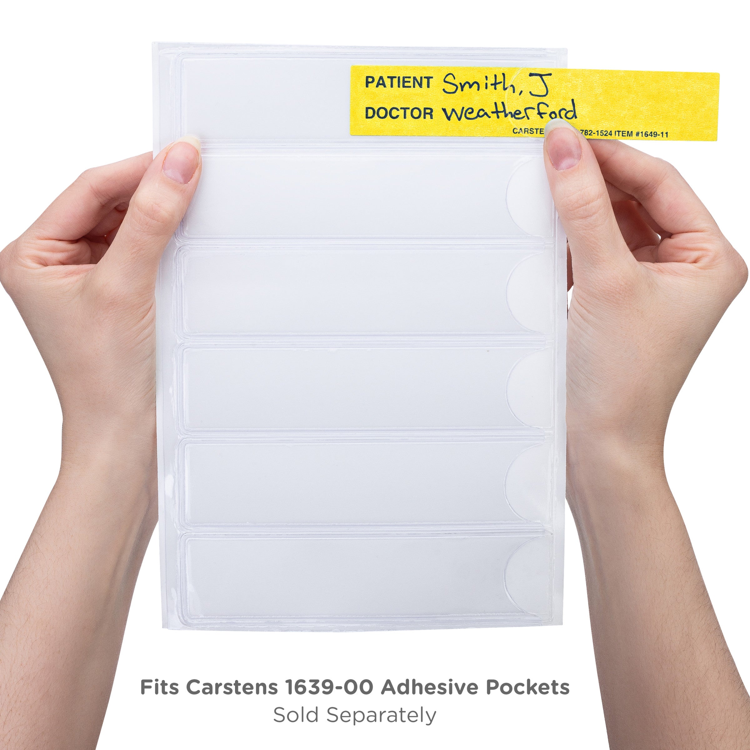 Patient / Doctor Preprinted ID Cards for 1.5 – 4” Ring Binder Spines - Pack of 100