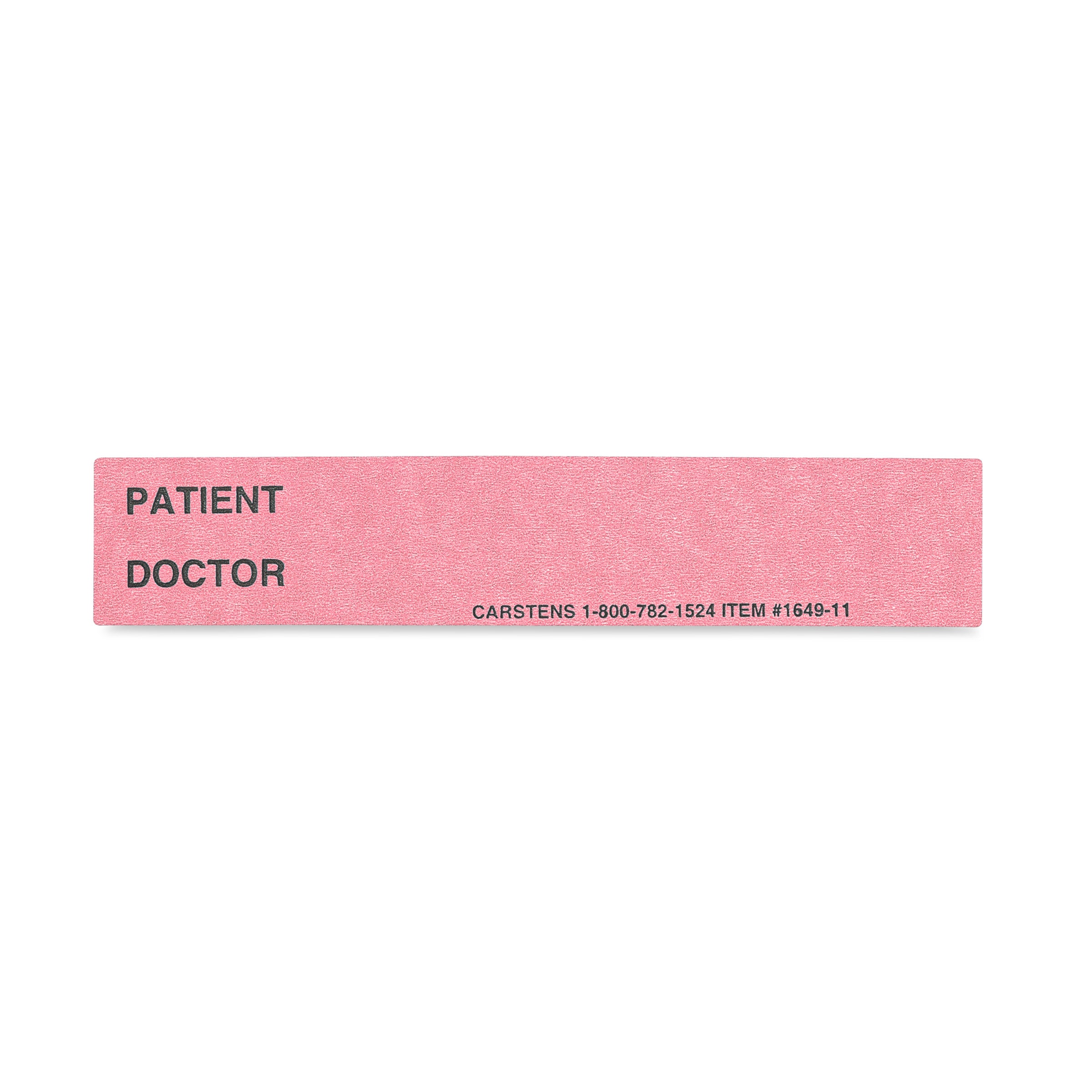 Patient / Doctor Preprinted ID Cards for 1.5 – 4” Ring Binder Spines - Pack of 100