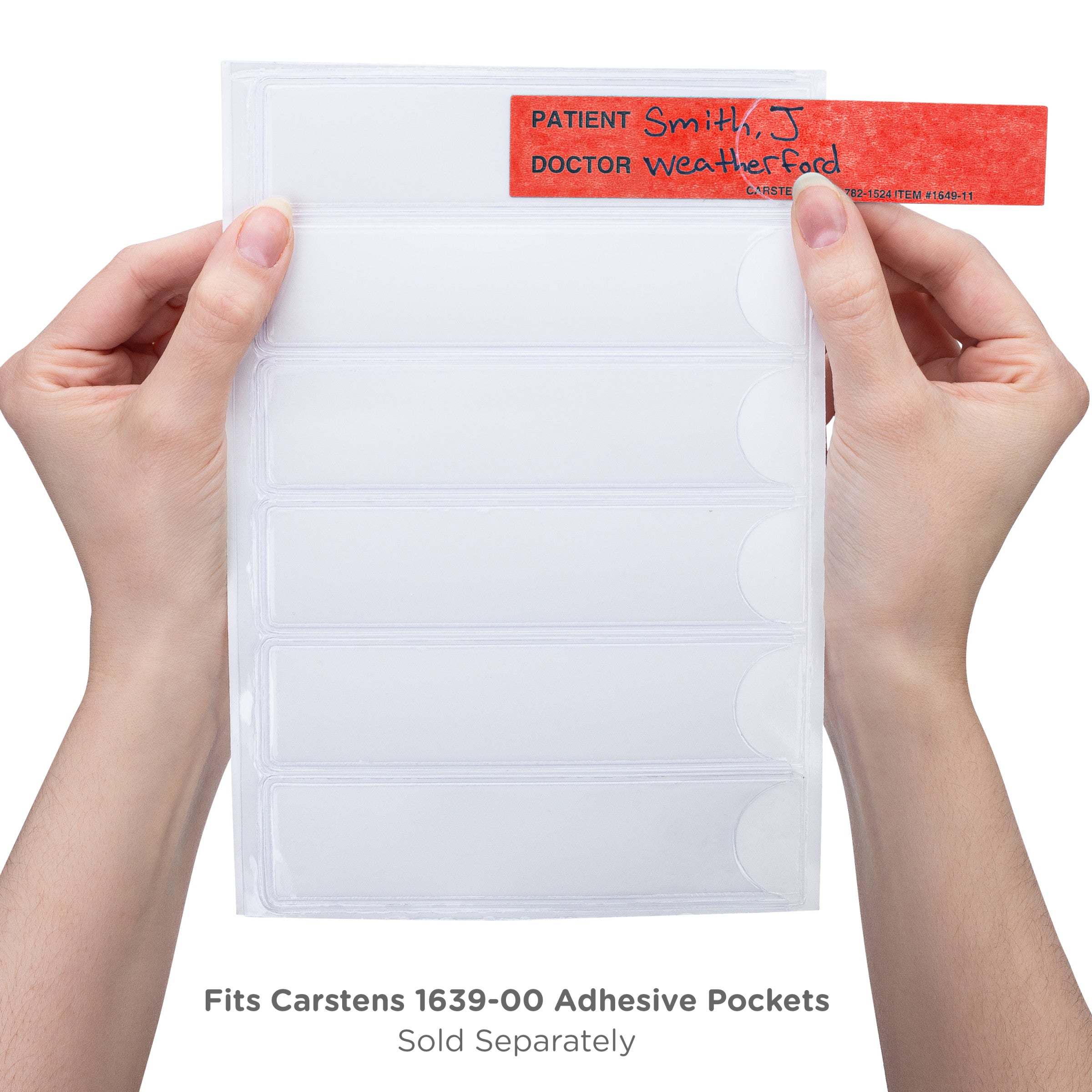 Patient / Doctor Preprinted ID Cards for 1.5 – 4” Ring Binder Spines - Pack of 100