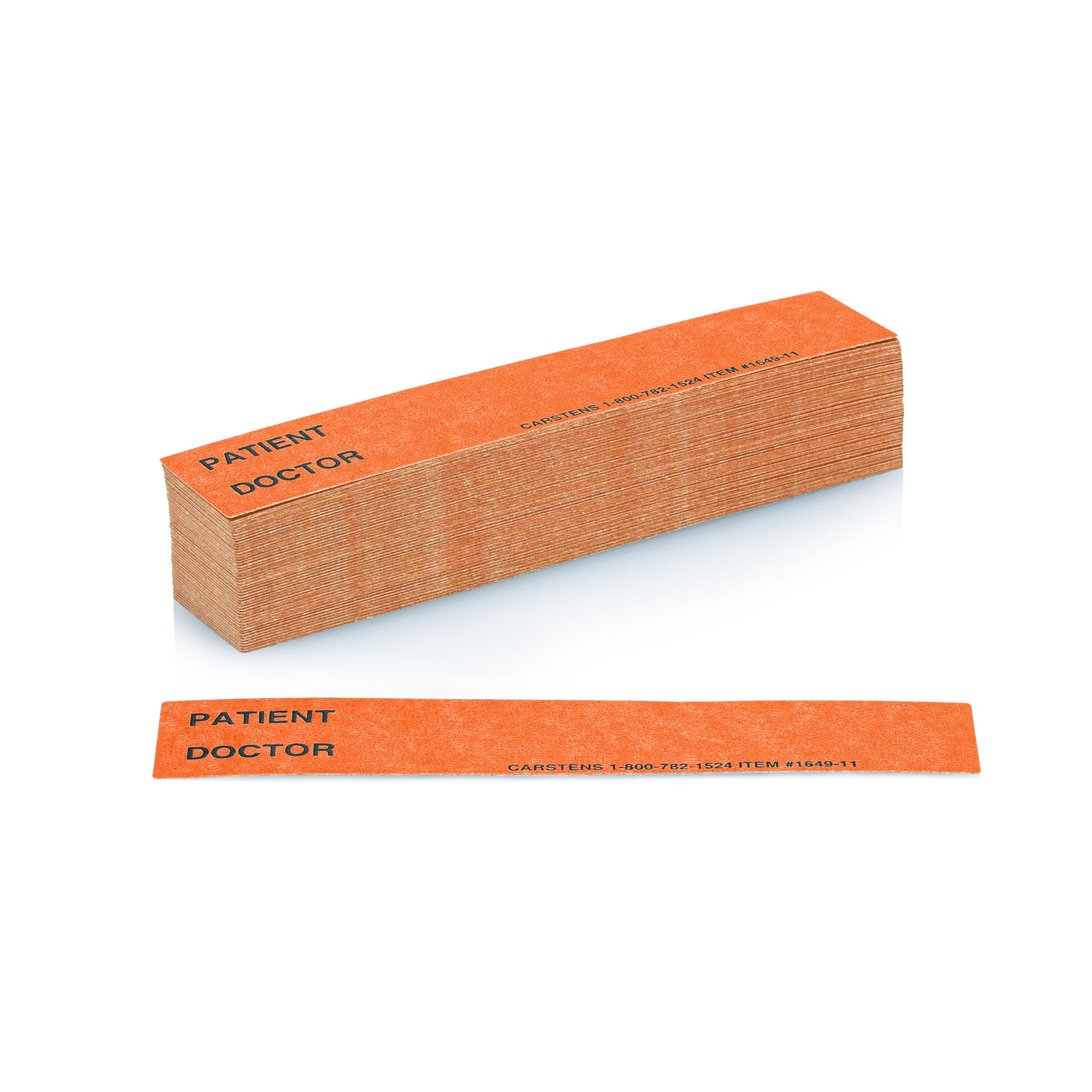 Patient / Doctor Preprinted ID Cards for 1.5 – 4” Ring Binder Spines - Pack of 100