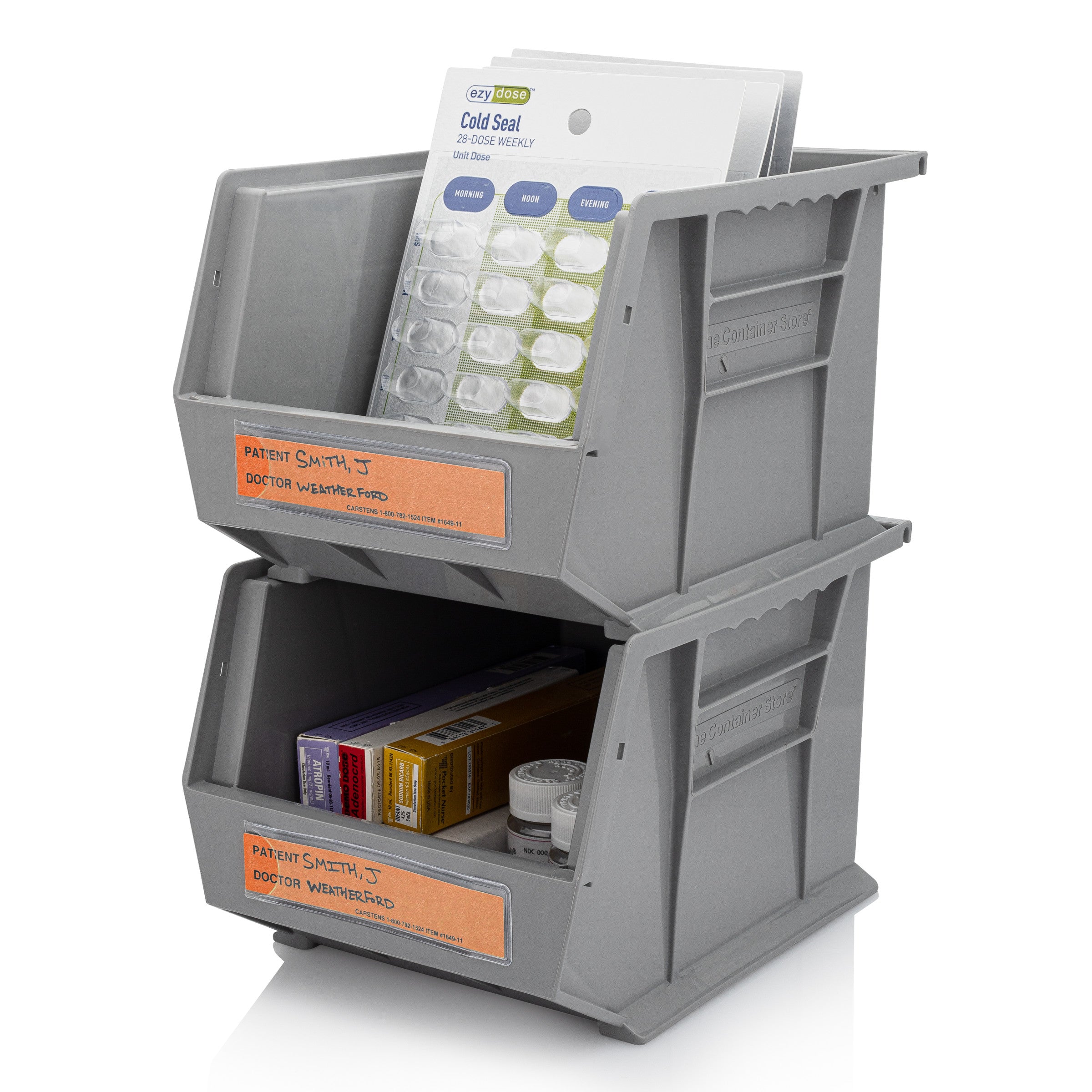 Patient / Doctor Preprinted ID Cards for 1.5 – 4” Ring Binder Spines - Pack of 100