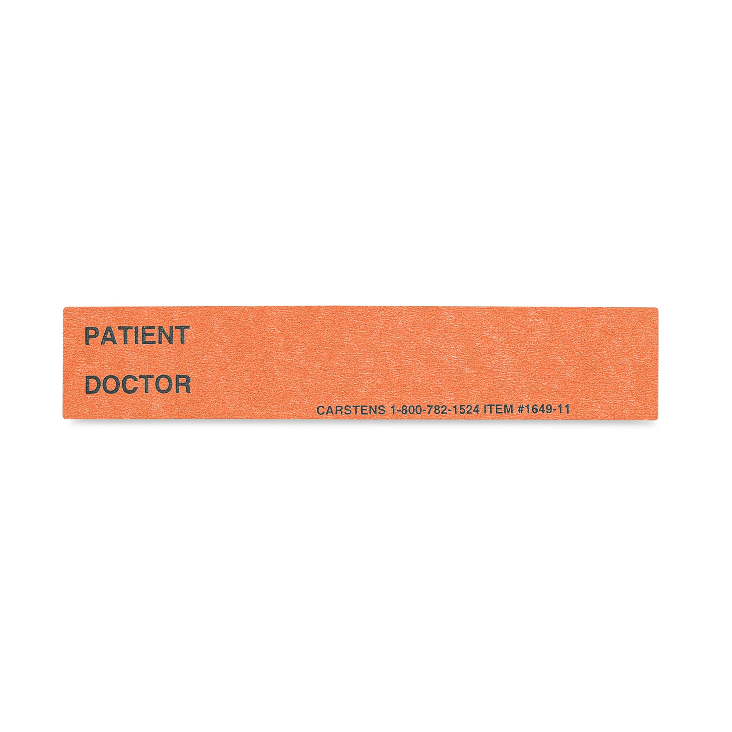 Patient / Doctor Preprinted ID Cards for 1.5 – 4” Ring Binder Spines - Pack of 100