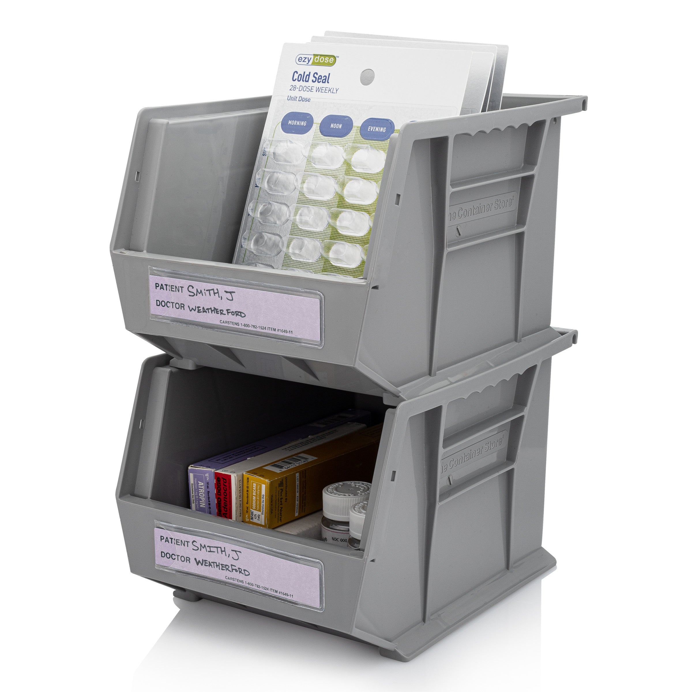 Patient / Doctor Preprinted ID Cards for 1.5 – 4” Ring Binder Spines - Pack of 100