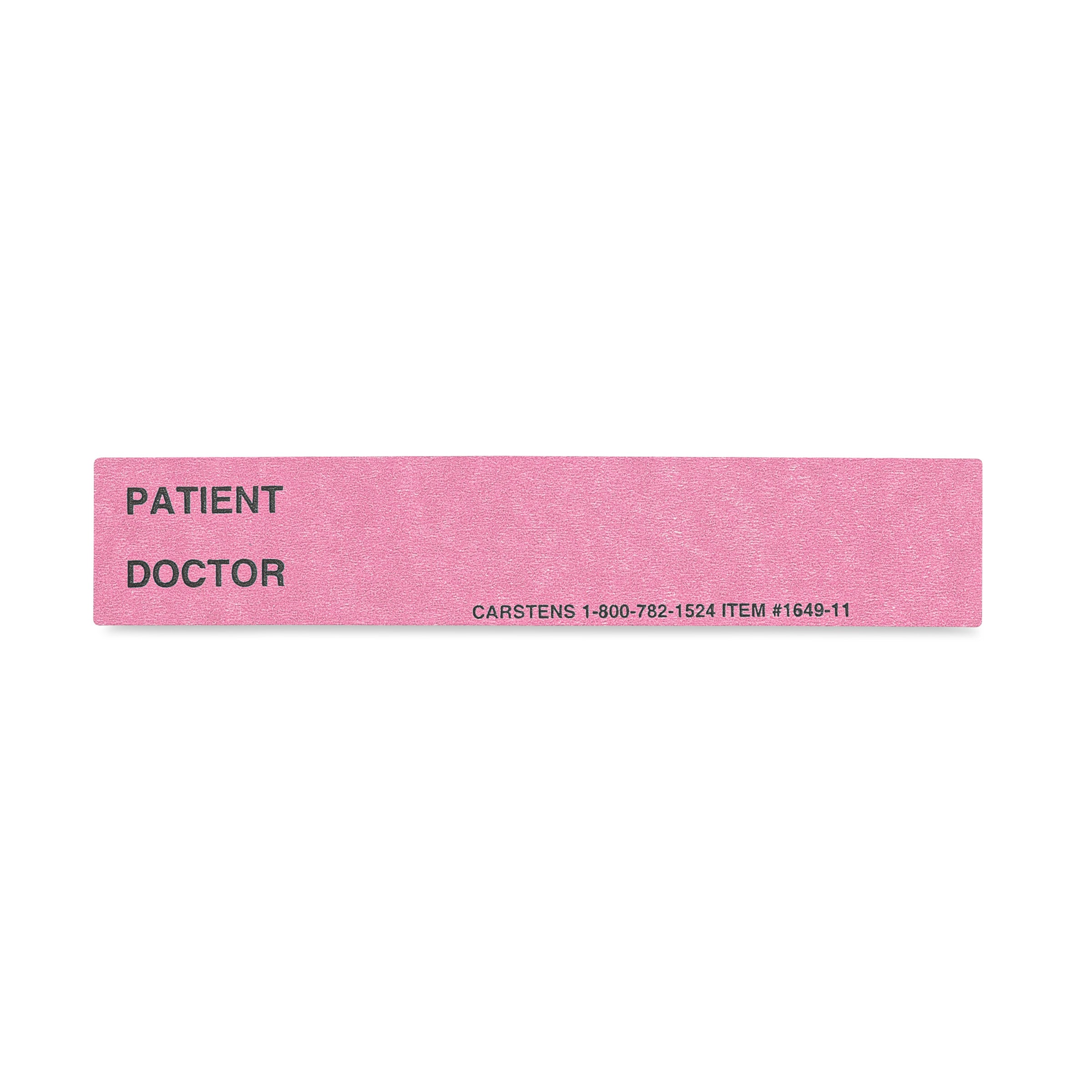 Patient / Doctor Preprinted ID Cards for 1.5 – 4” Ring Binder Spines - Pack of 100