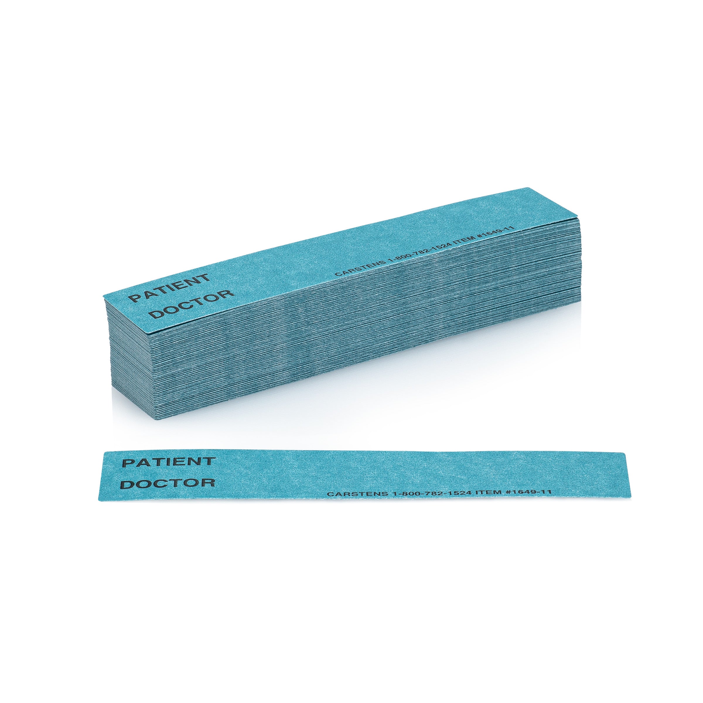 Patient / Doctor Preprinted ID Cards for 1.5 – 4” Ring Binder Spines - Pack of 100