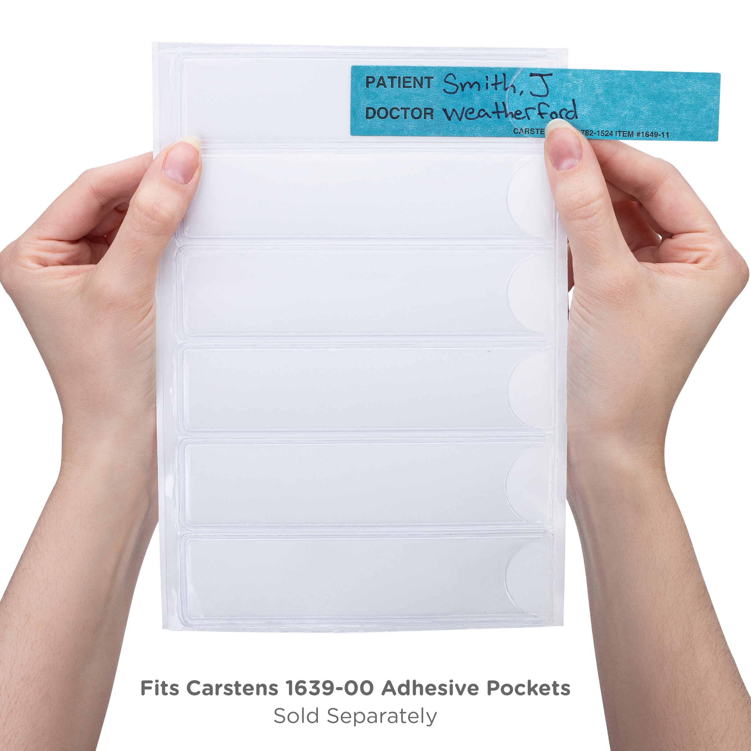 Patient / Doctor Preprinted ID Cards for 1.5 – 4” Ring Binder Spines - Pack of 100