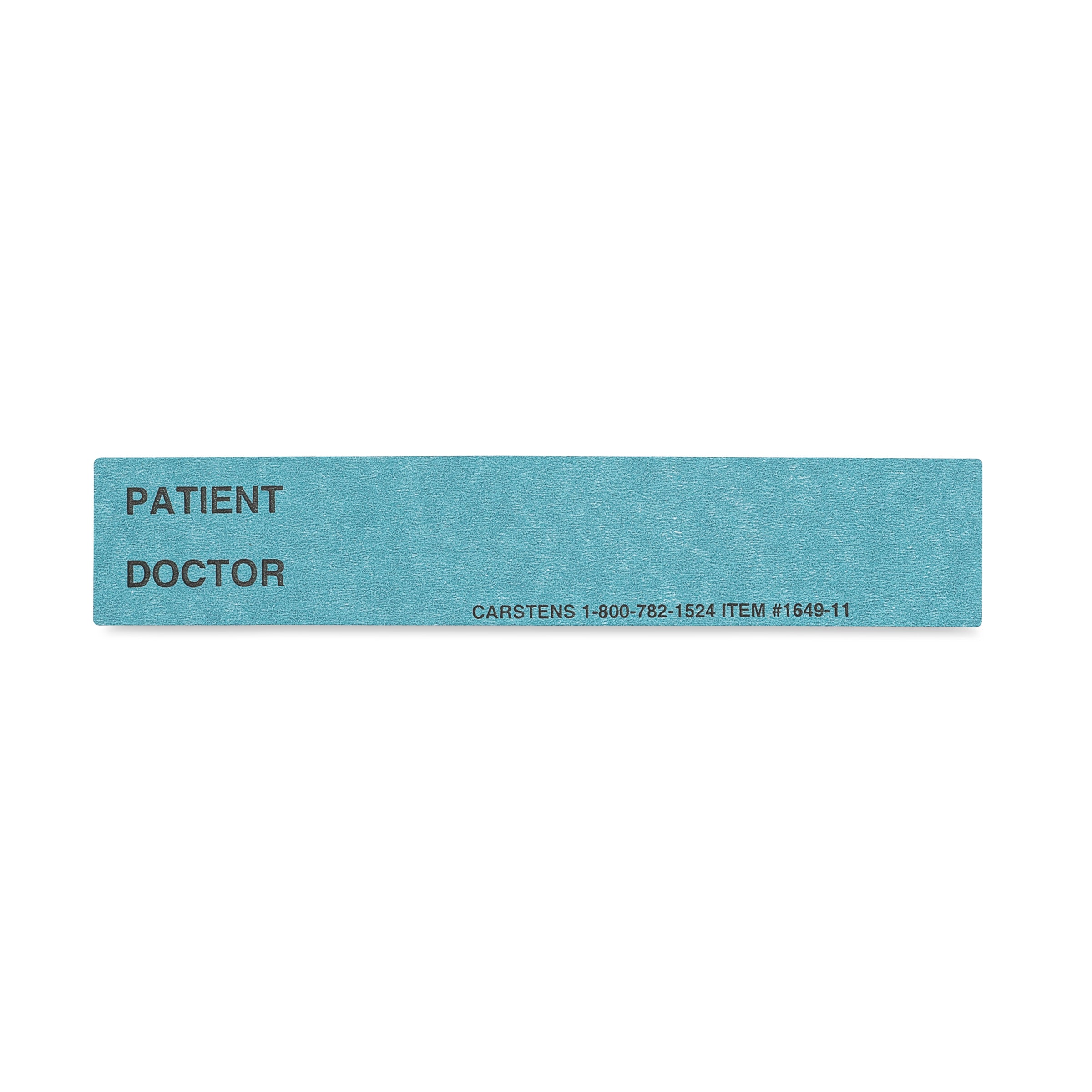 Patient / Doctor Preprinted ID Cards for 1.5 – 4” Ring Binder Spines - Pack of 100