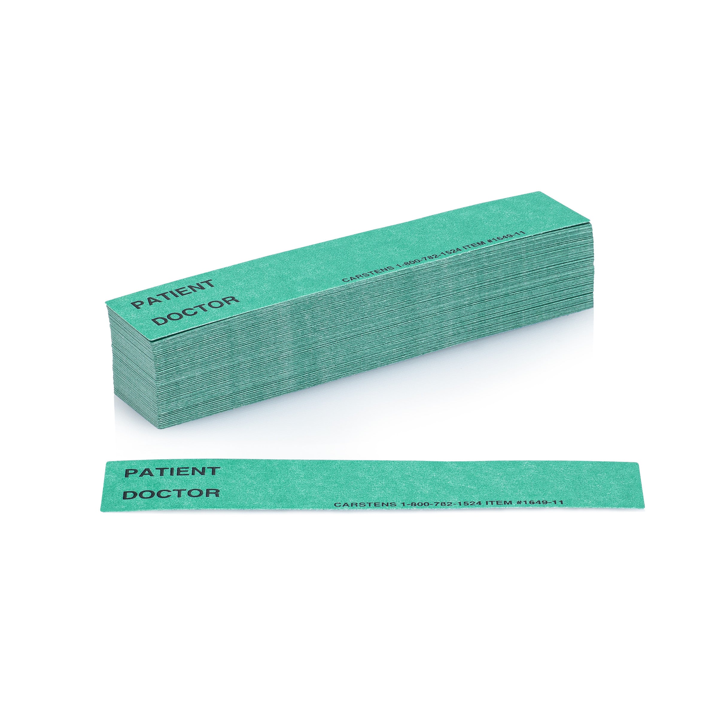 Patient / Doctor Preprinted ID Cards for 1.5 – 4” Ring Binder Spines - Pack of 100