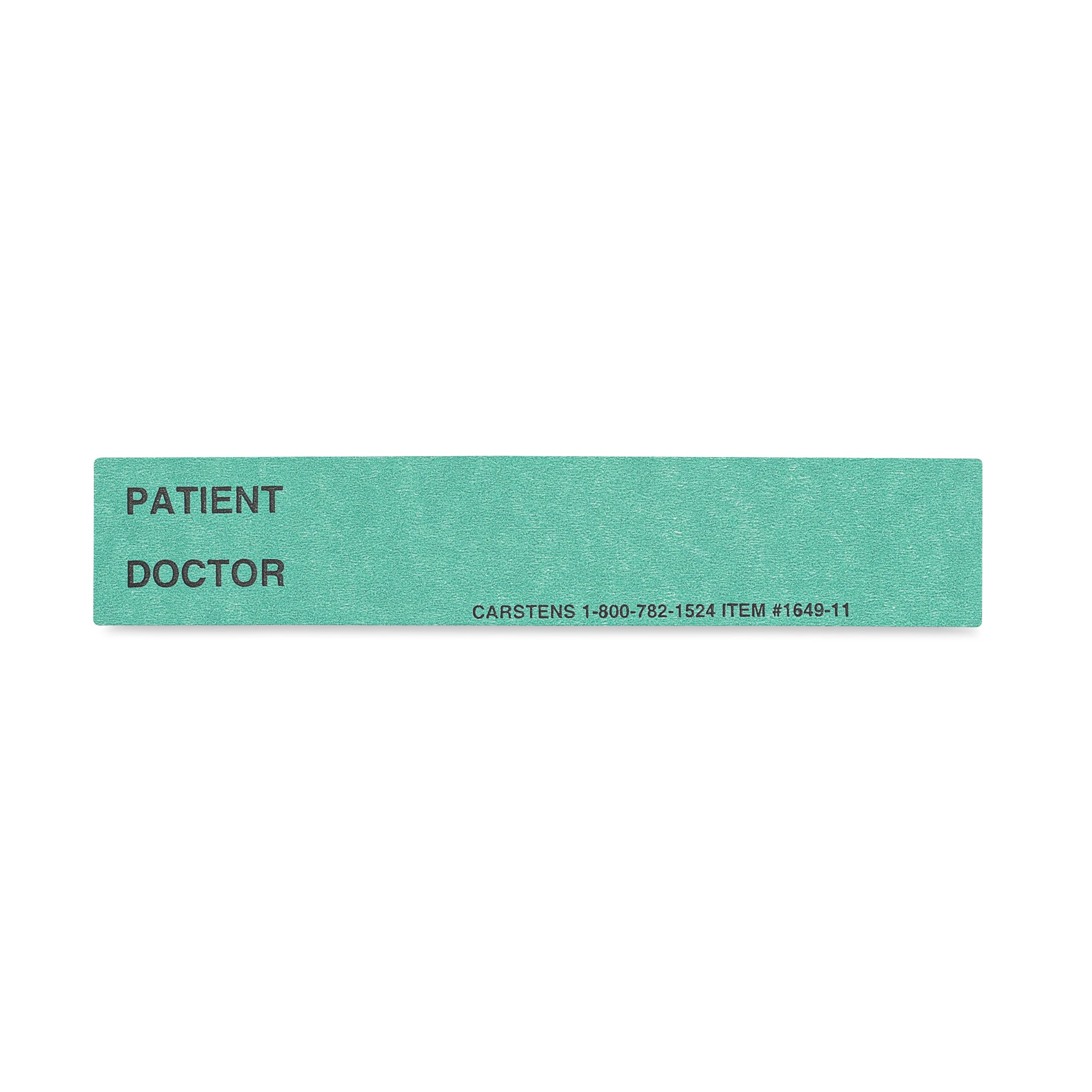 Patient / Doctor Preprinted ID Cards for 1.5 – 4” Ring Binder Spines - Pack of 100