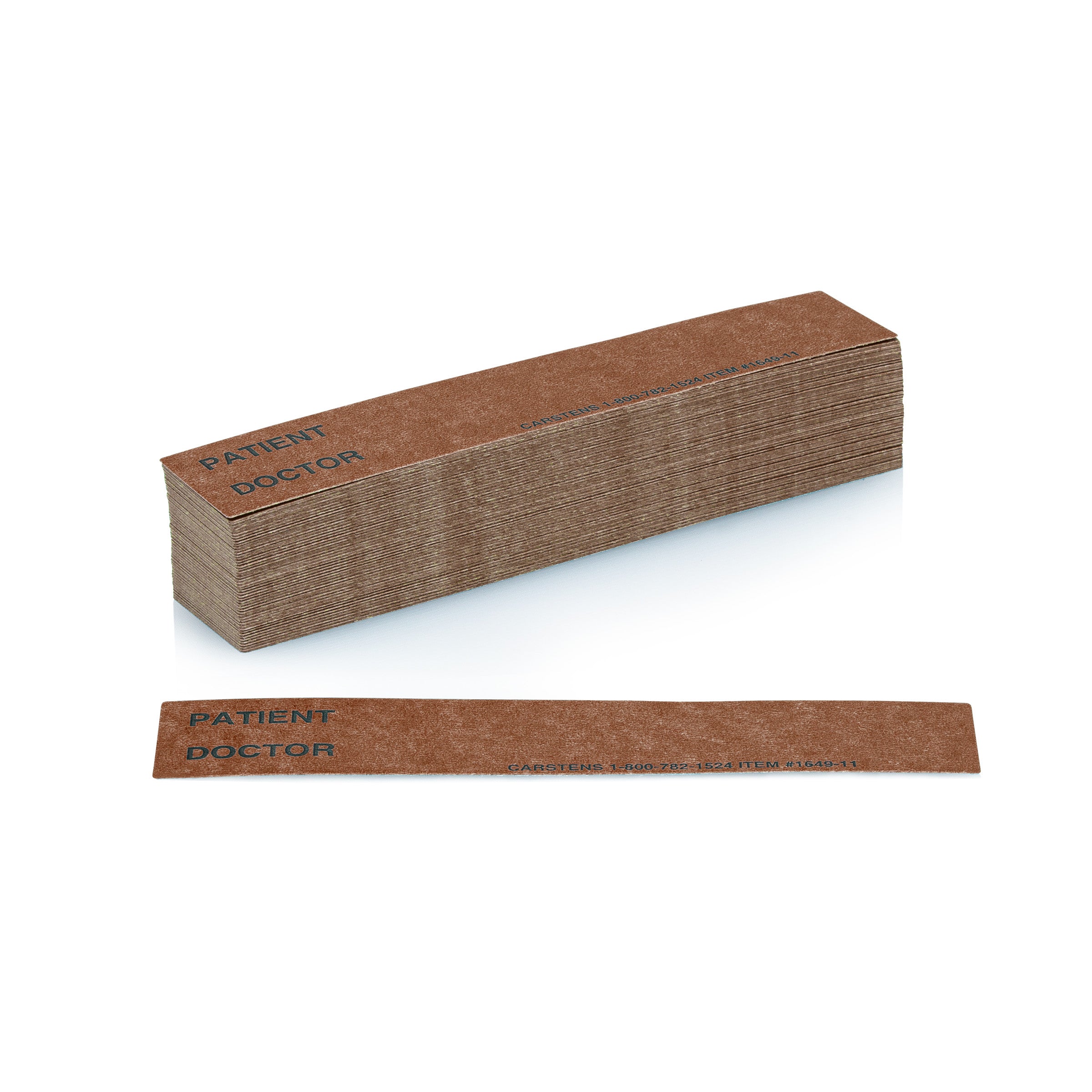 Patient / Doctor Preprinted ID Cards for 1.5 – 4” Ring Binder Spines - Pack of 100