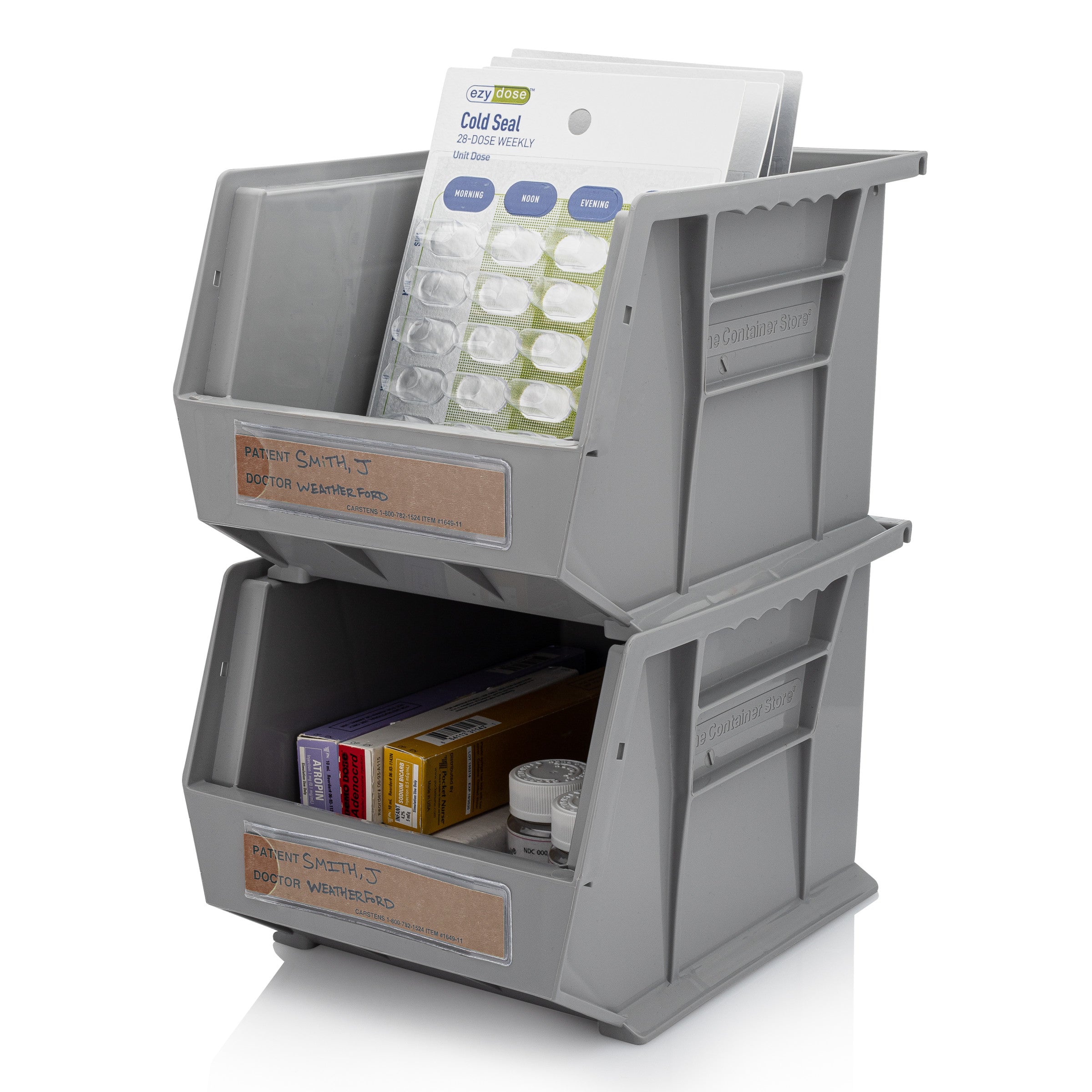 Patient / Doctor Preprinted ID Cards for 1.5 – 4” Ring Binder Spines - Pack of 100