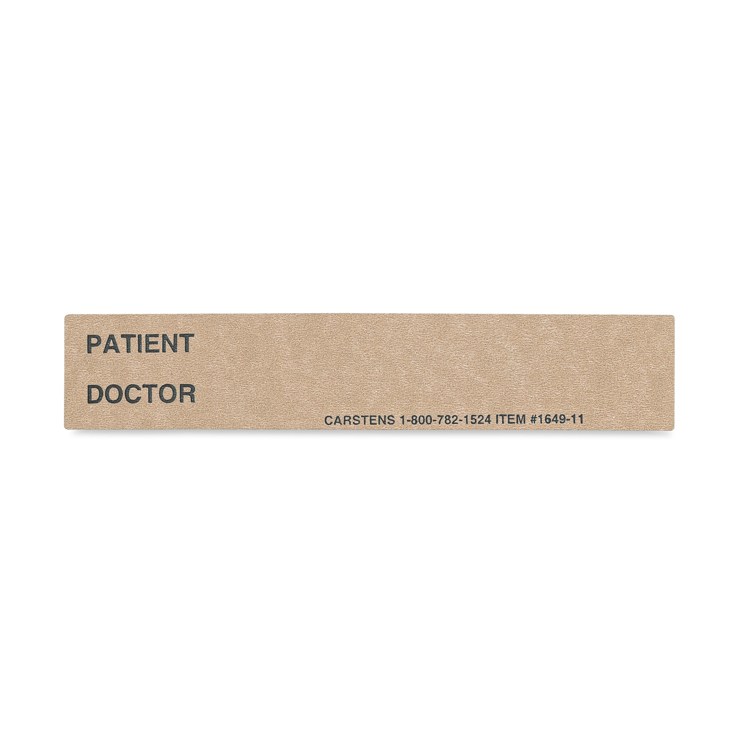 Patient / Doctor Preprinted ID Cards for 1.5 – 4” Ring Binder Spines - Pack of 100