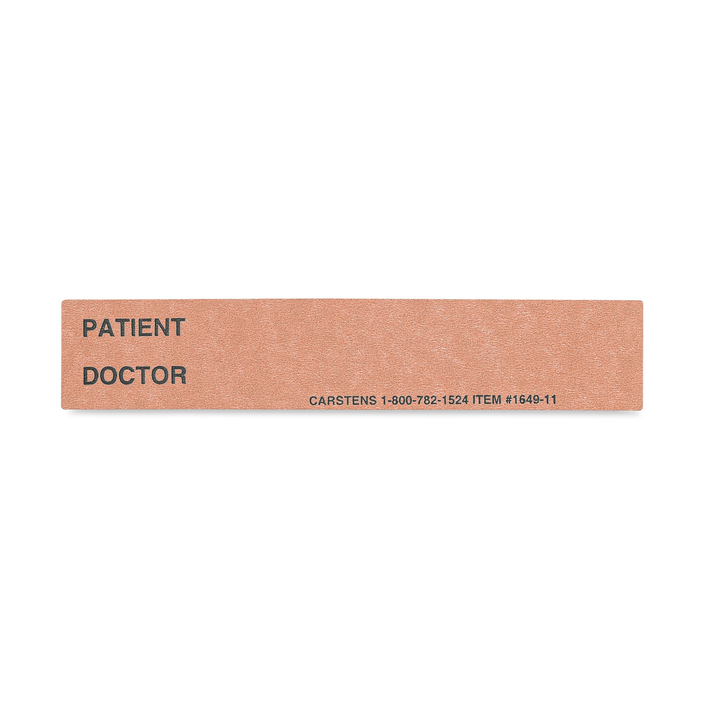 Patient / Doctor Preprinted ID Cards for 1.5 – 4” Ring Binder Spines - Pack of 100