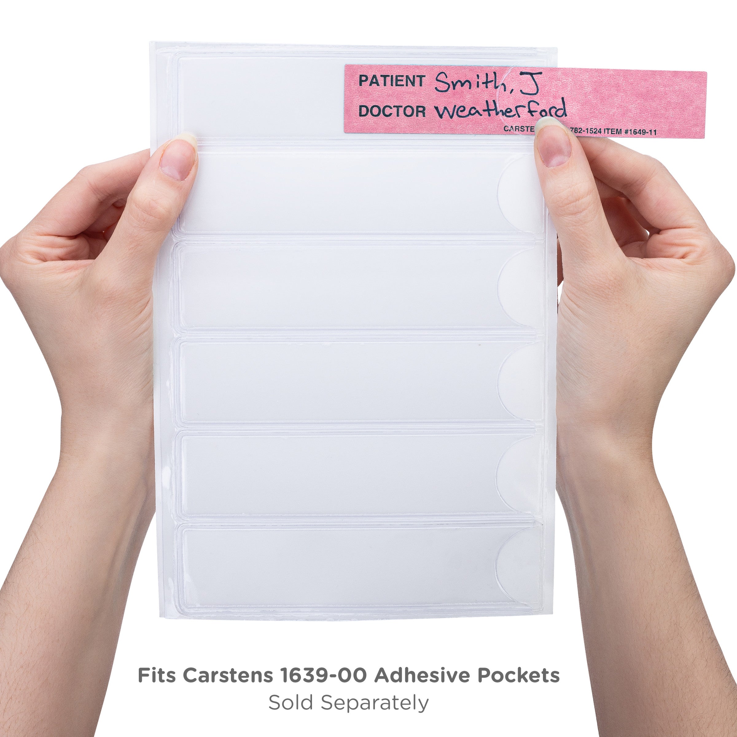 Patient / Doctor Preprinted ID Cards for 1.5 – 4” Ring Binder Spines - Pack of 100