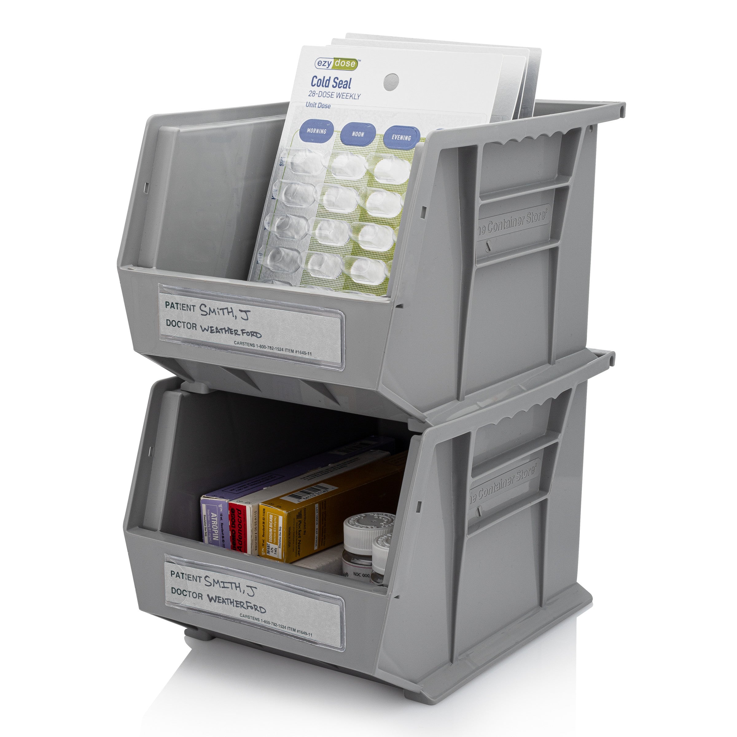 Patient / Doctor Preprinted ID Cards for 1.5 – 4” Ring Binder Spines - Pack of 100