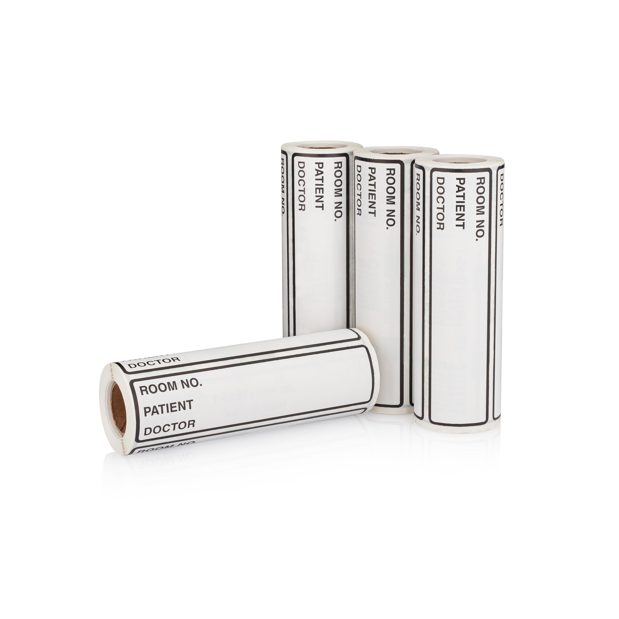 Room No. / Patient / Doctor Preprinted ID Labels for 1.5 – 4” Ring Binder Spines - Roll of 200