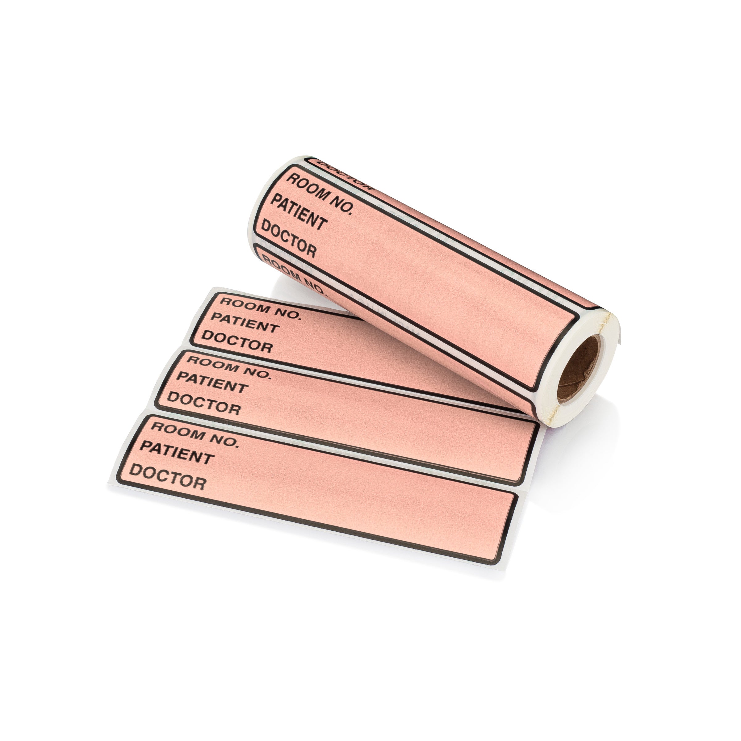 Room No. / Patient / Doctor Preprinted ID Labels for 1.5 – 4” Ring Binder Spines - Roll of 200