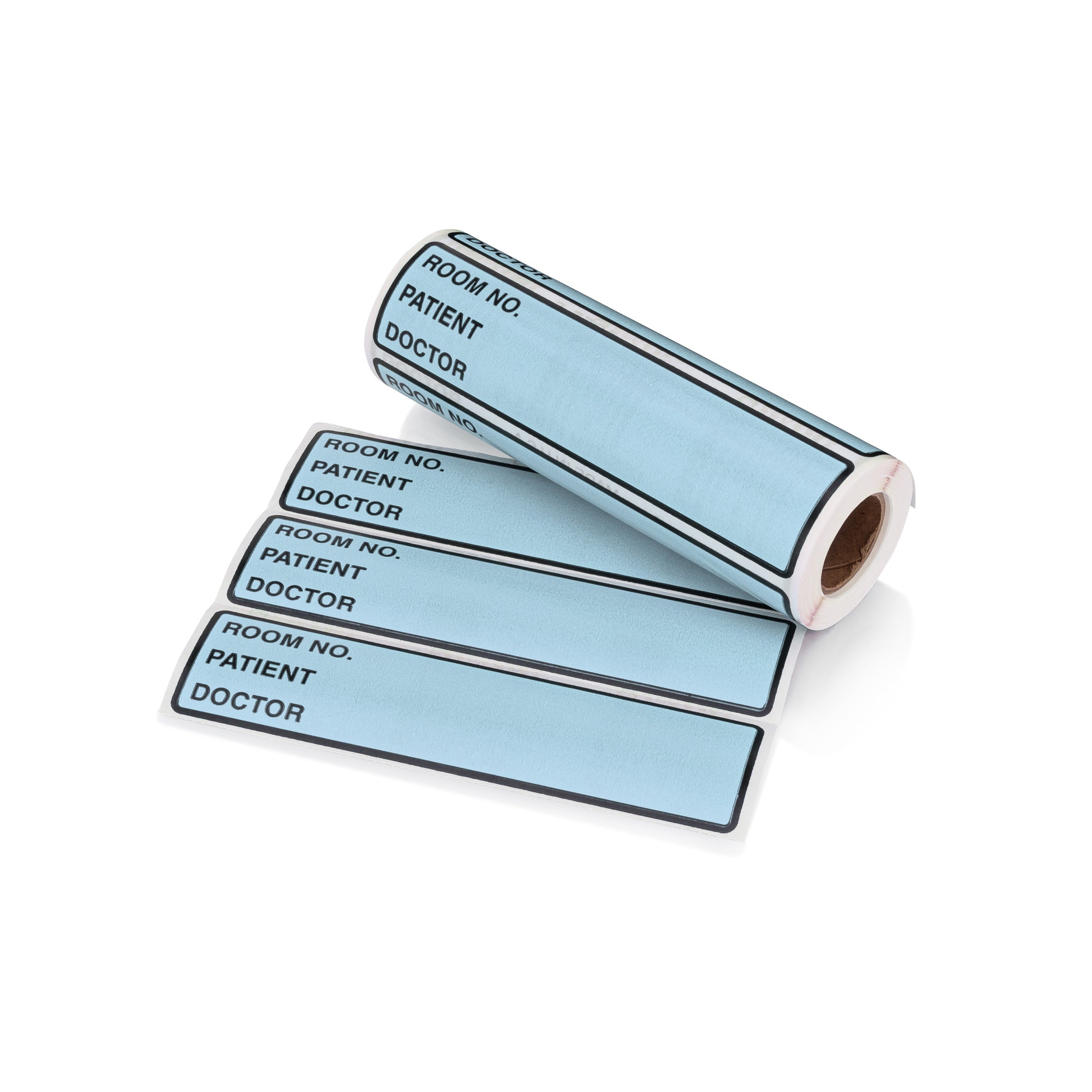 Room No. / Patient / Doctor Preprinted ID Labels for 1.5 – 4” Ring Binder Spines - Roll of 200
