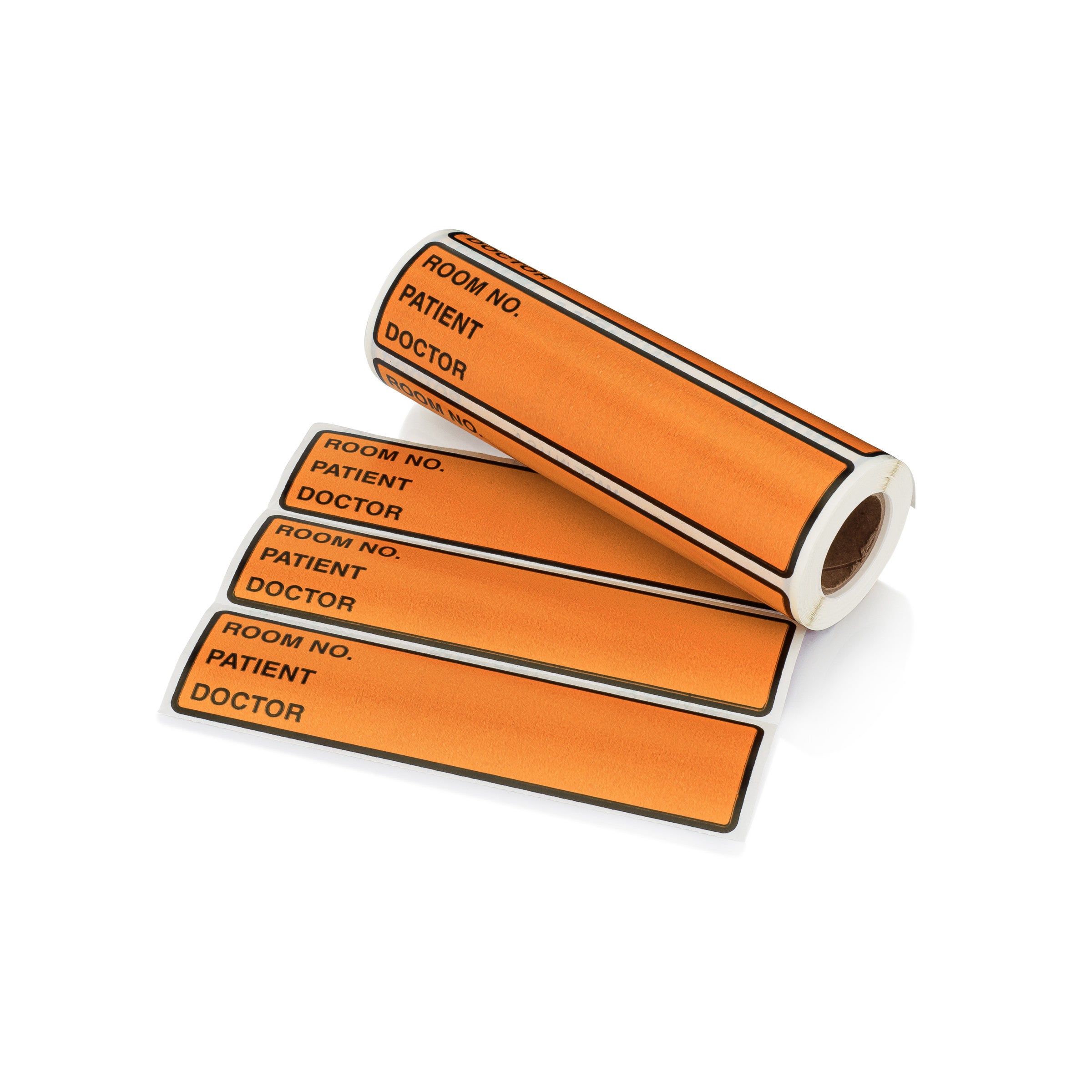 Room No. / Patient / Doctor Preprinted ID Labels for 1.5 – 4” Ring Binder Spines - Roll of 200