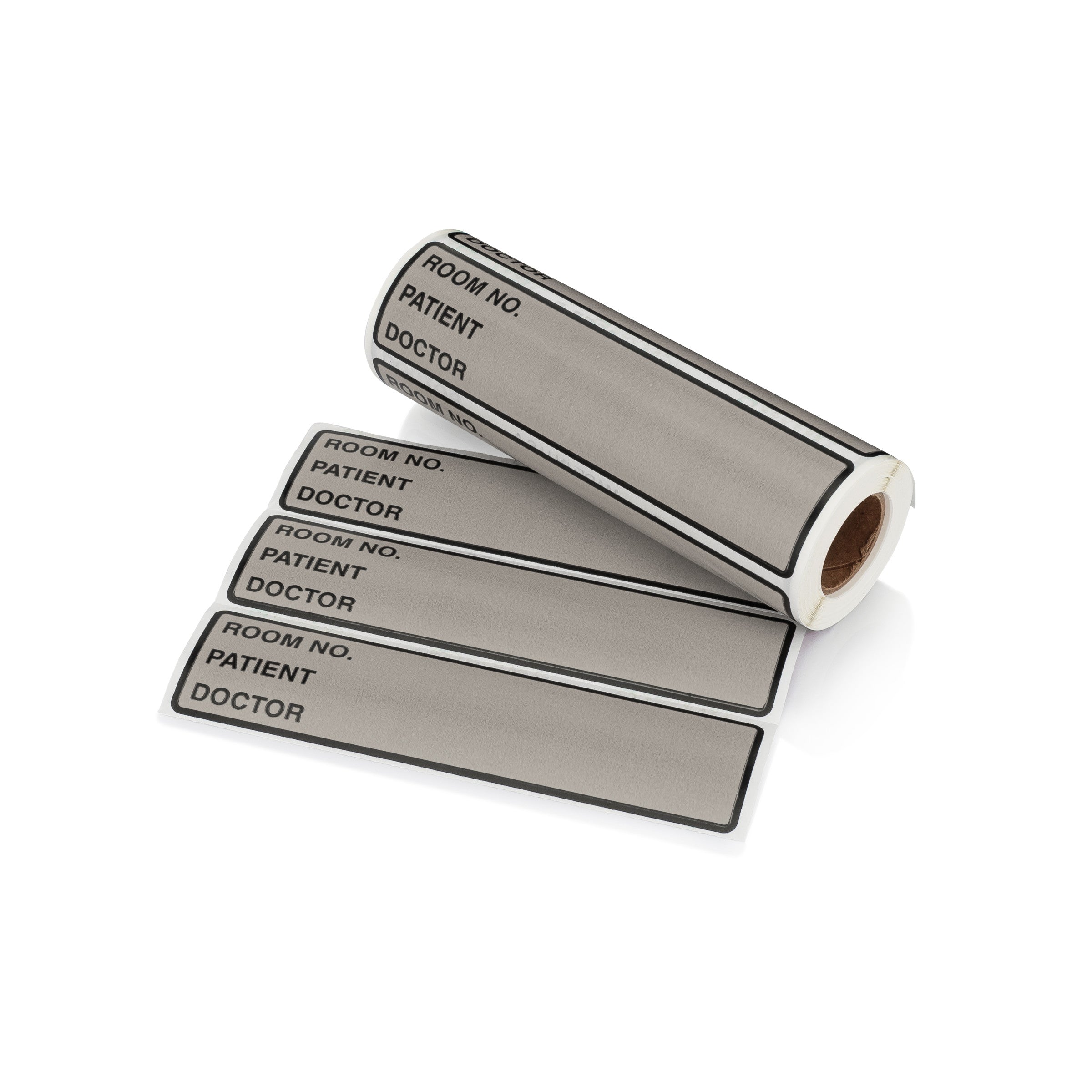 Room No. / Patient / Doctor Preprinted ID Labels for 1.5 – 4” Ring Binder Spines - Roll of 200