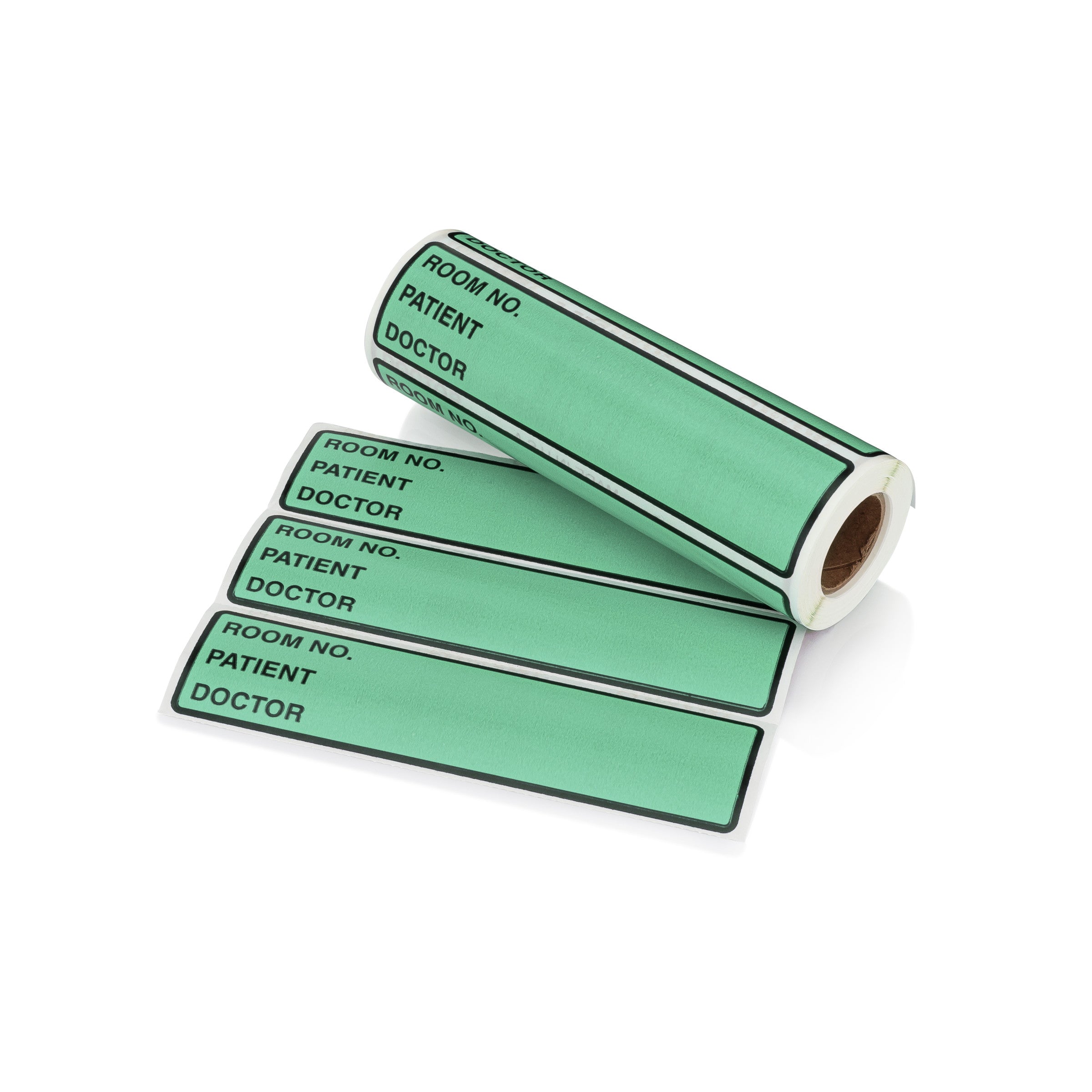 Room No. / Patient / Doctor Preprinted ID Labels for 1.5 – 4” Ring Binder Spines - Roll of 200