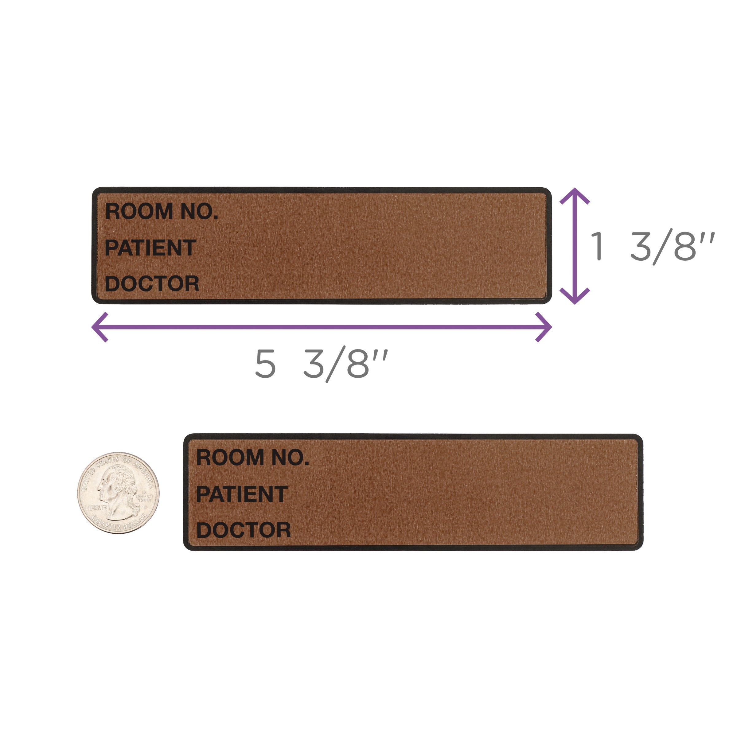 Room No. / Patient / Doctor Preprinted ID Labels for 1.5 – 4” Ring Binder Spines - Roll of 200