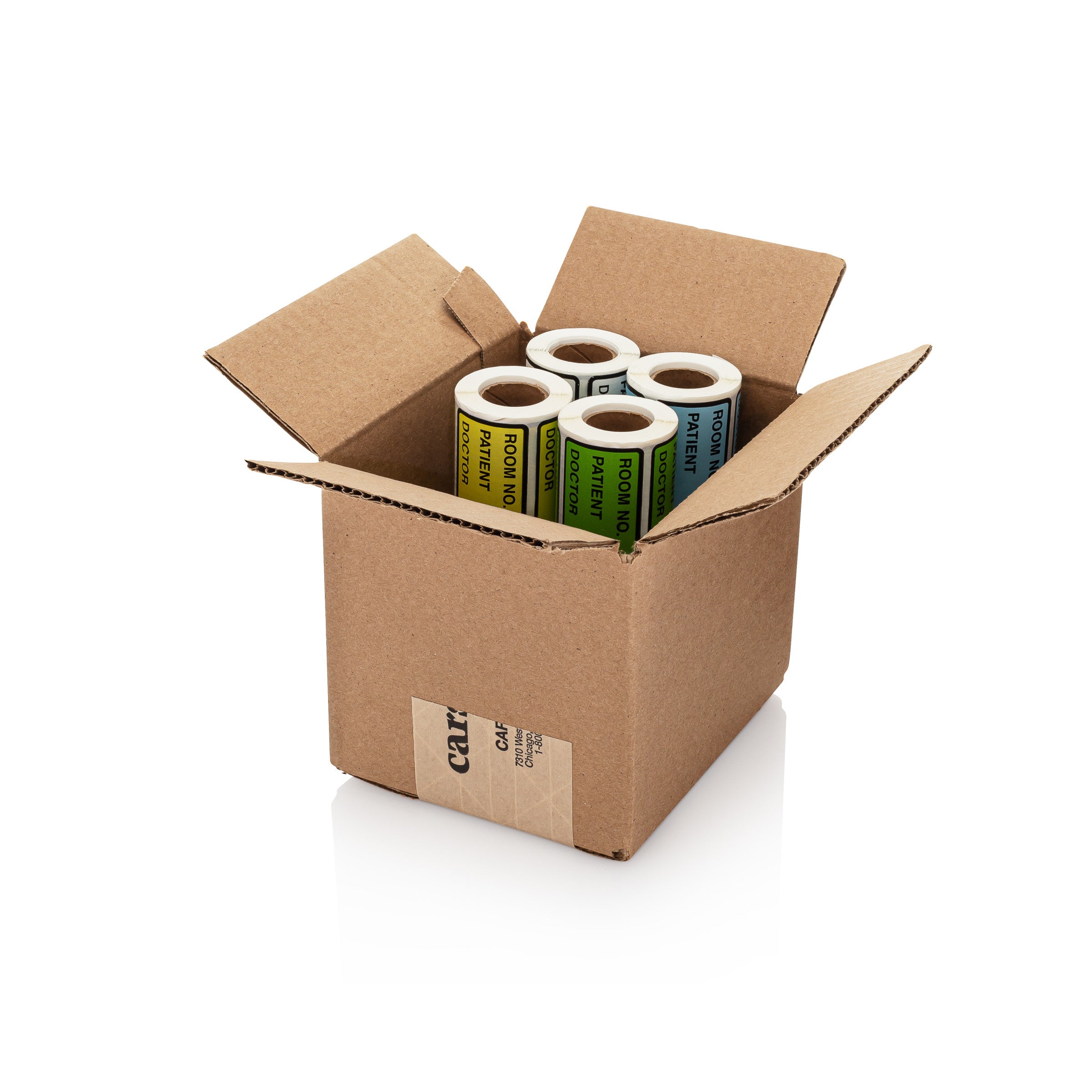 Room No. / Patient / Doctor Preprinted ID Labels for 1.5 – 4” Ring Binder Spines - Roll of 200