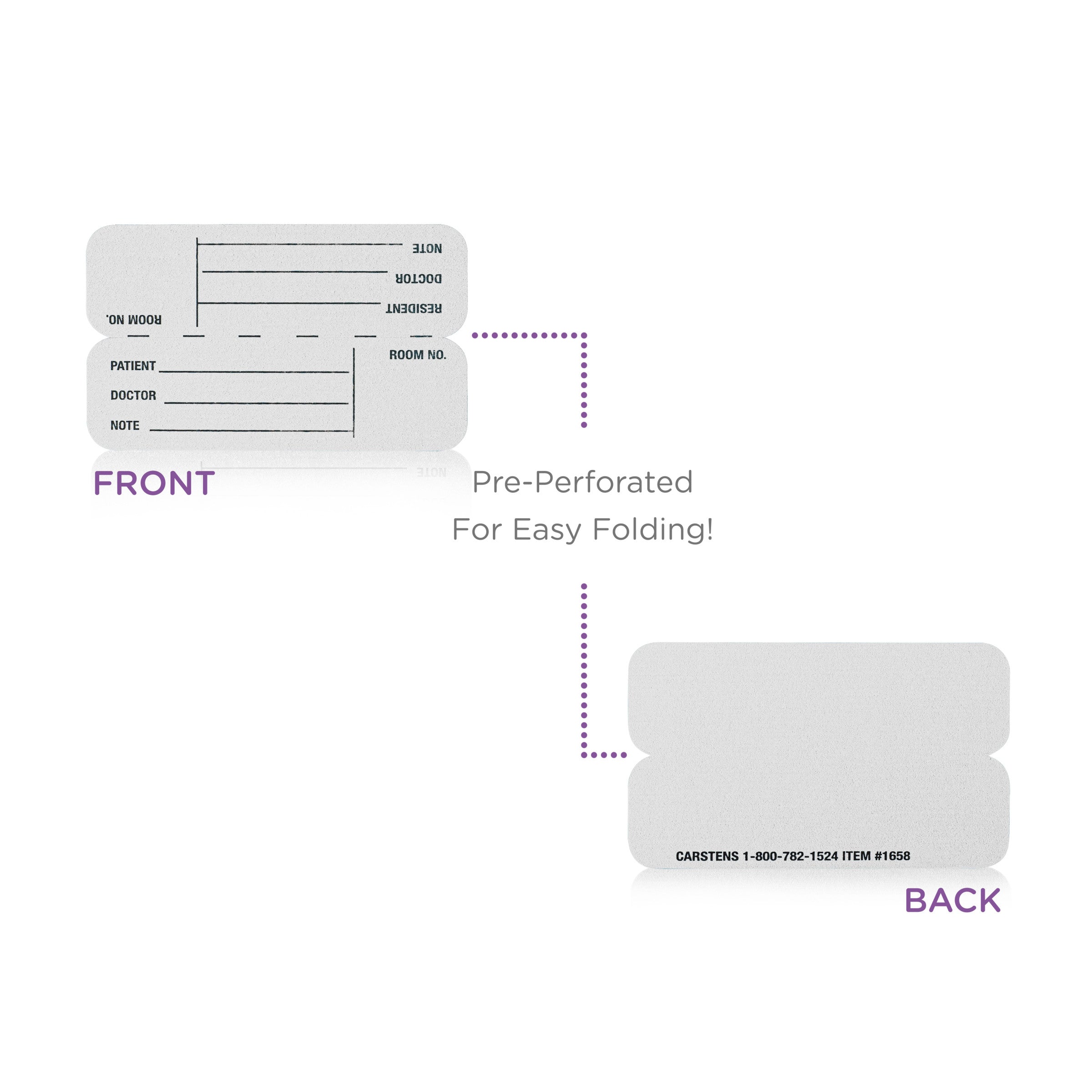 ID Cards for Half Size Card Pockets, Pack of 100