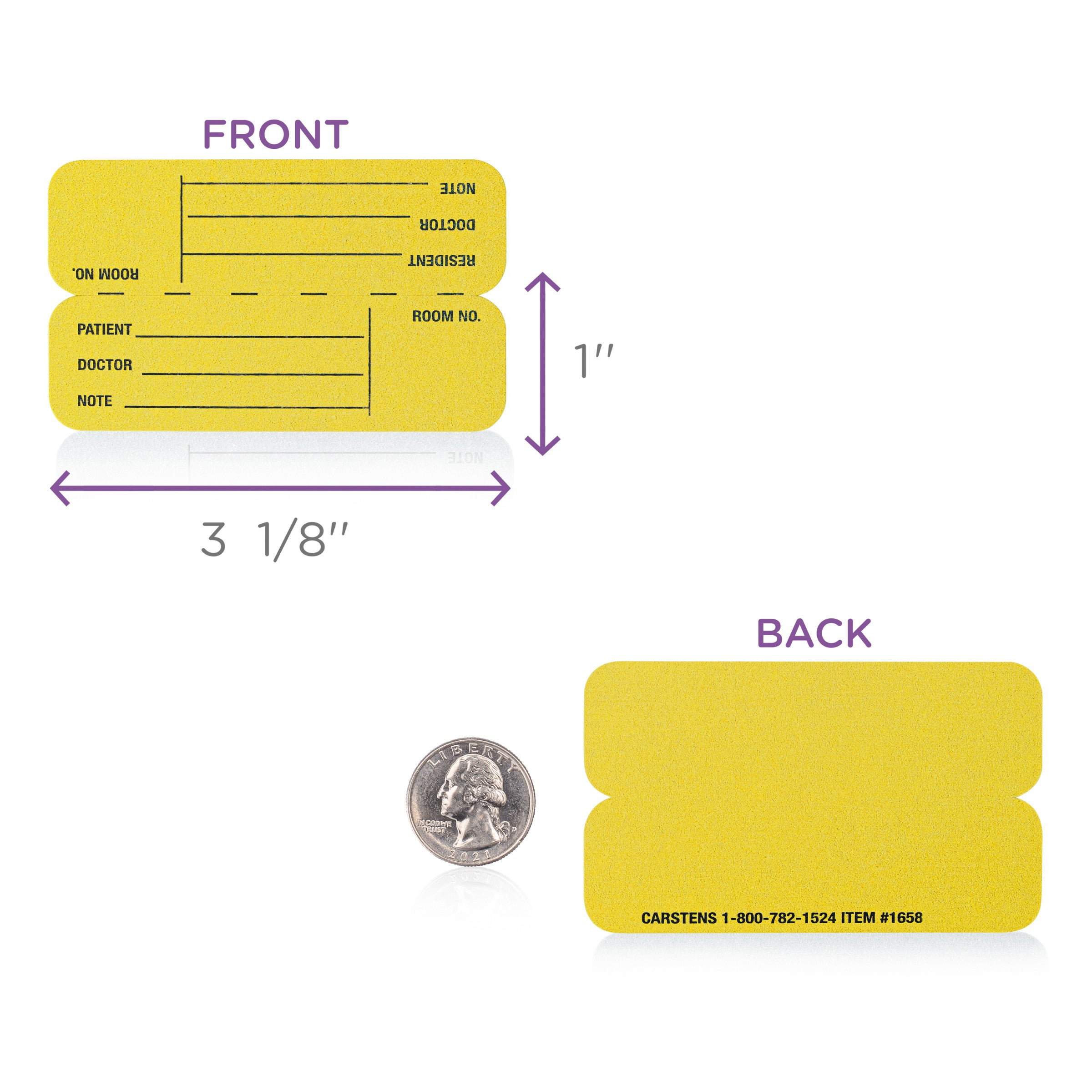 ID Cards for Half Size Card Pockets, Pack of 100