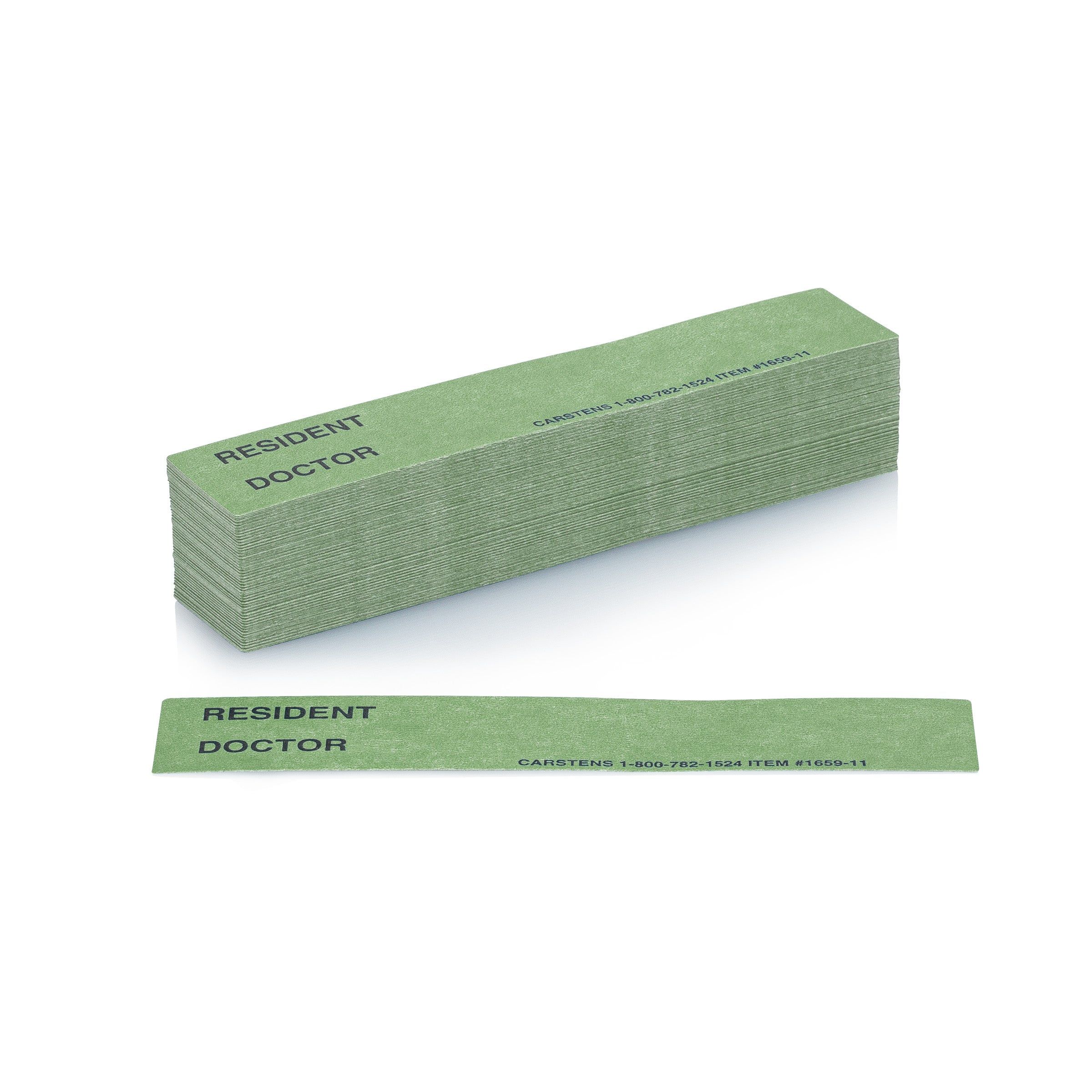 Resident / Doctor Preprinted ID Cards for 1.5 – 4” Ring Binder Spines - Pack of 100