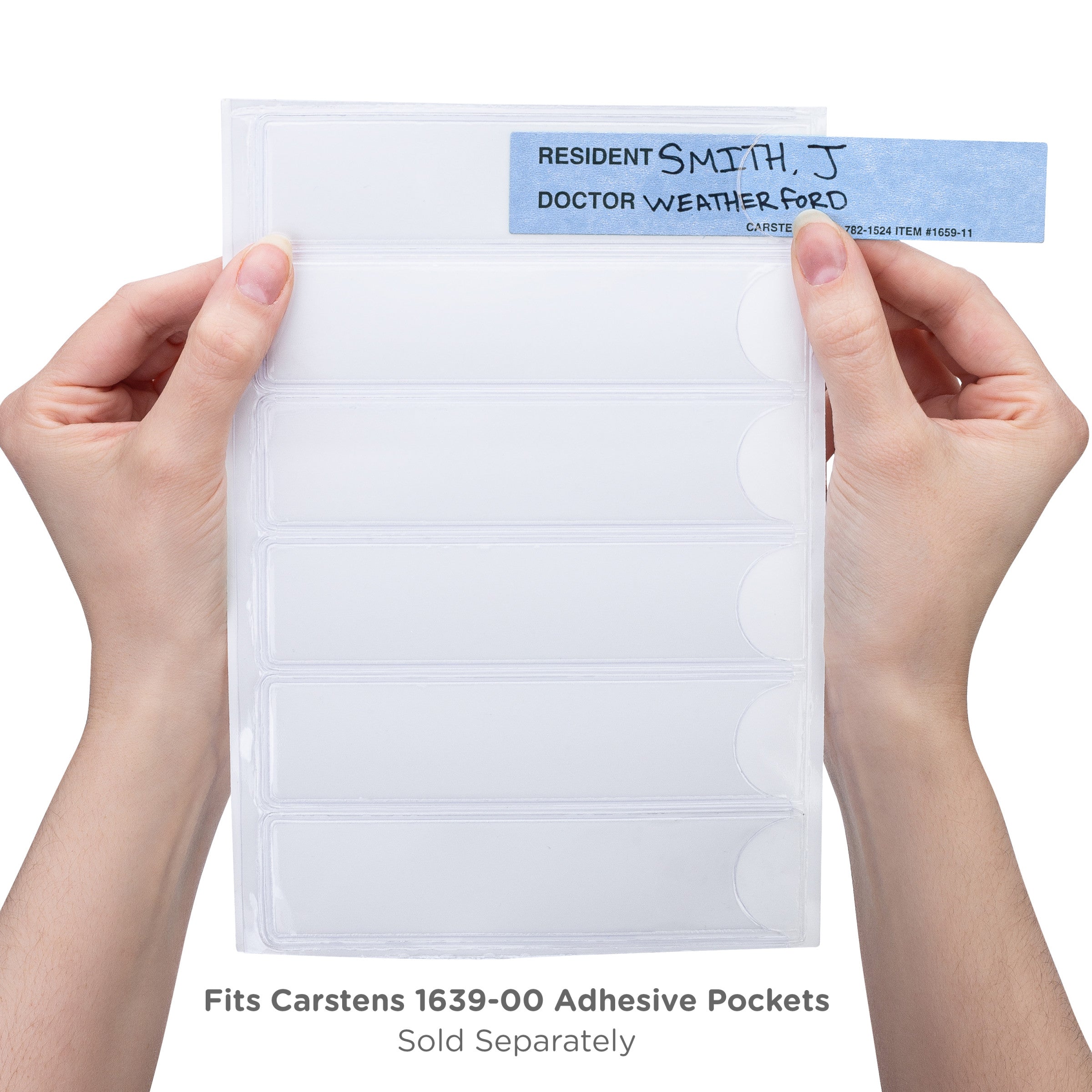 Resident / Doctor Preprinted ID Cards for 1.5 – 4” Ring Binder Spines - Pack of 100