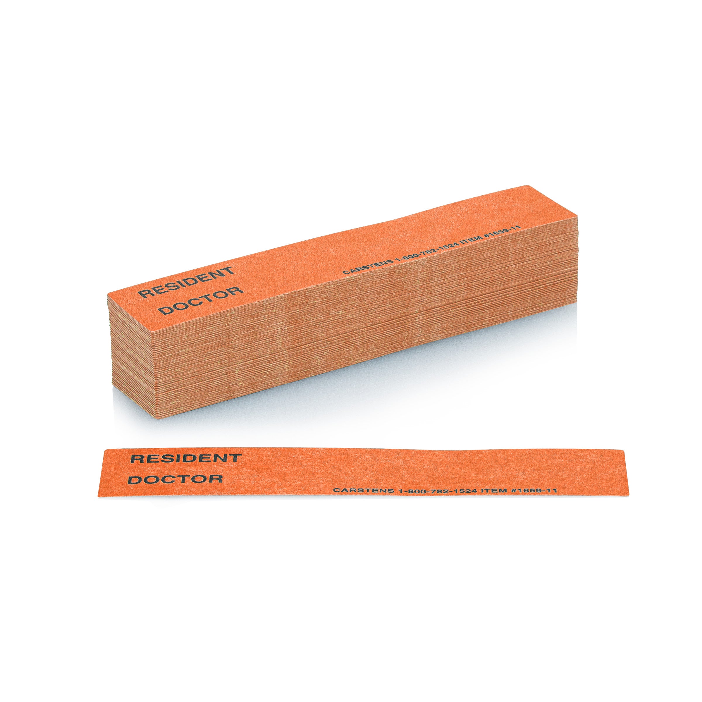 Resident / Doctor Preprinted ID Cards for 1.5 – 4” Ring Binder Spines - Pack of 100