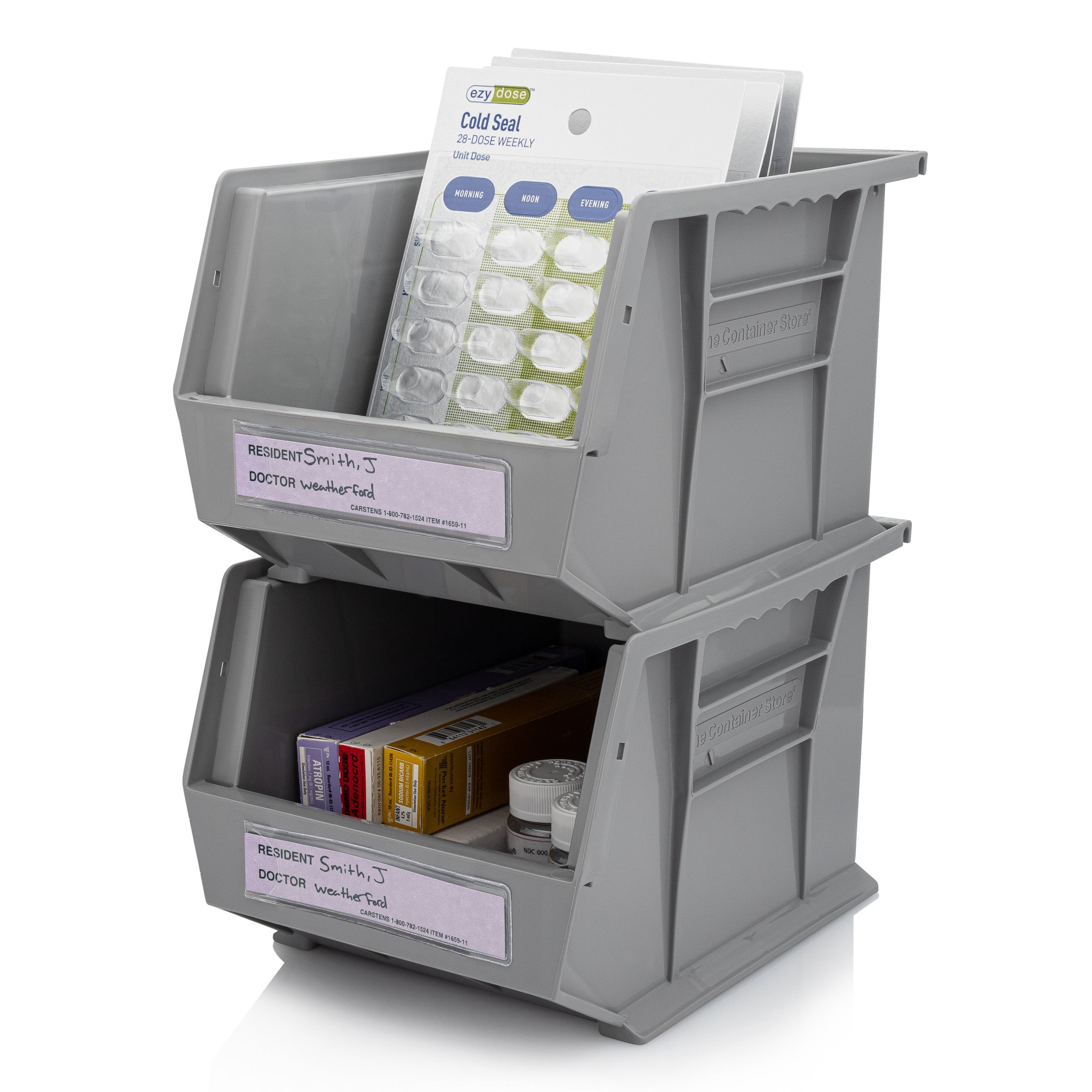 Resident / Doctor Preprinted ID Cards for 1.5 – 4” Ring Binder Spines - Pack of 100