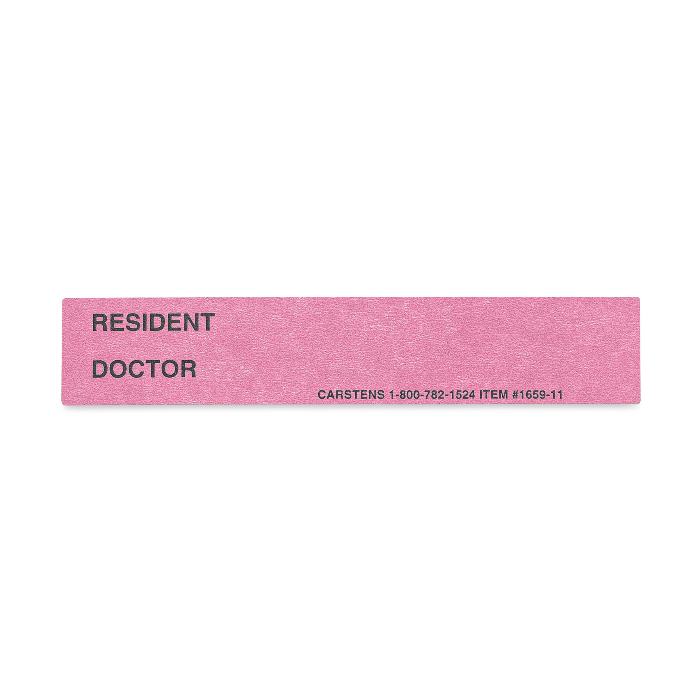 Resident / Doctor Preprinted ID Cards for 1.5 – 4” Ring Binder Spines - Pack of 100