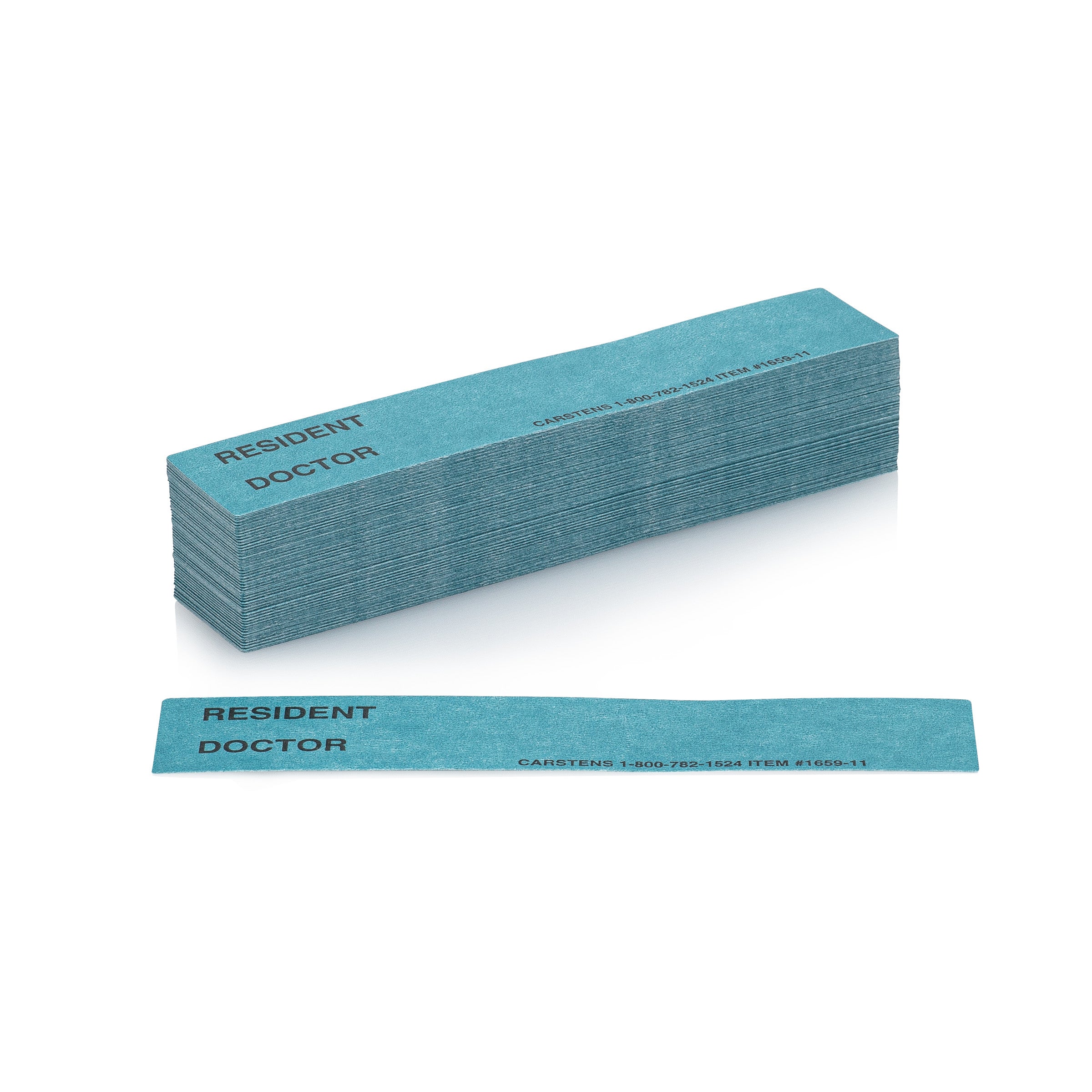 Resident / Doctor Preprinted ID Cards for 1.5 – 4” Ring Binder Spines - Pack of 100