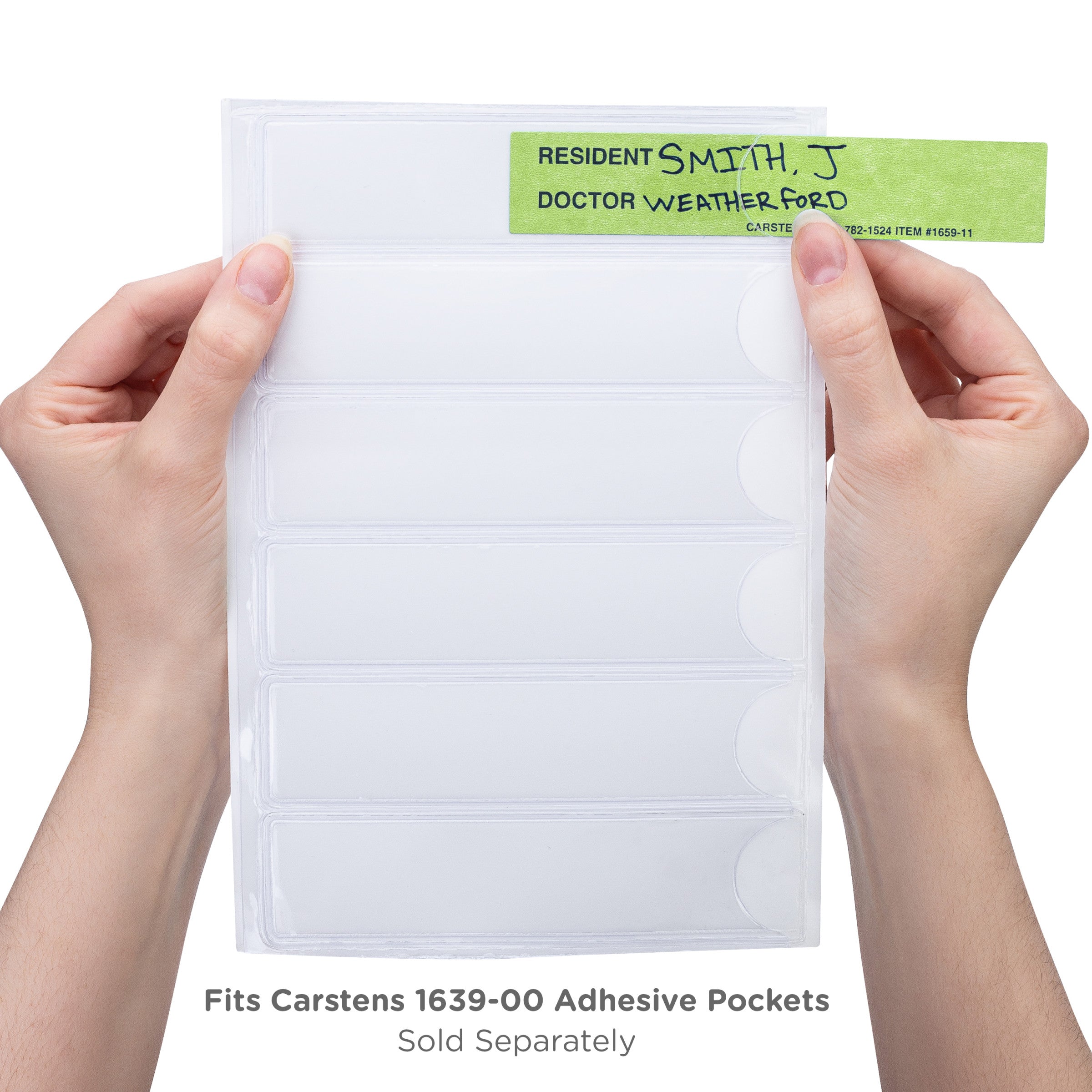 Resident / Doctor Preprinted ID Cards for 1.5 – 4” Ring Binder Spines - Pack of 100
