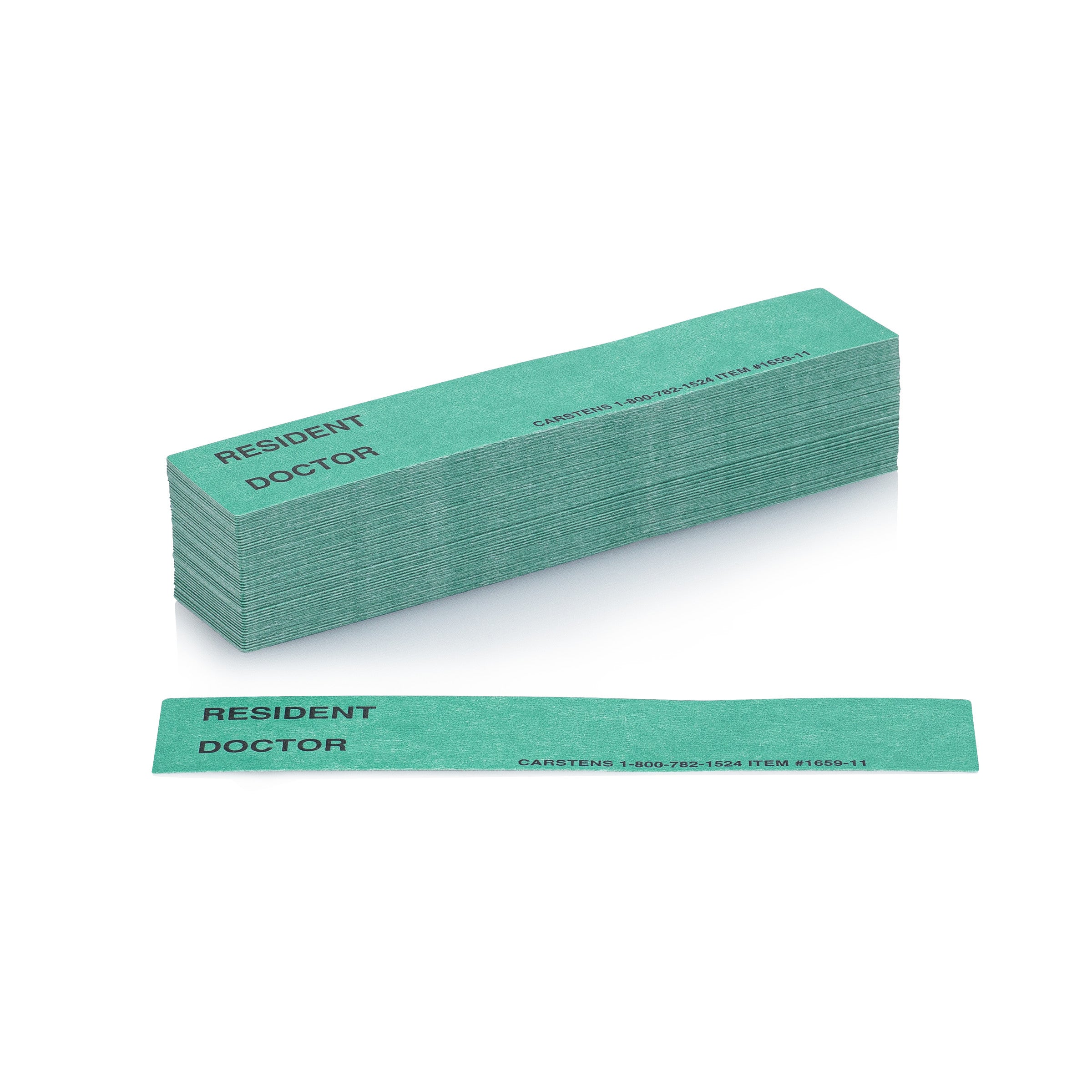 Resident / Doctor Preprinted ID Cards for 1.5 – 4” Ring Binder Spines - Pack of 100