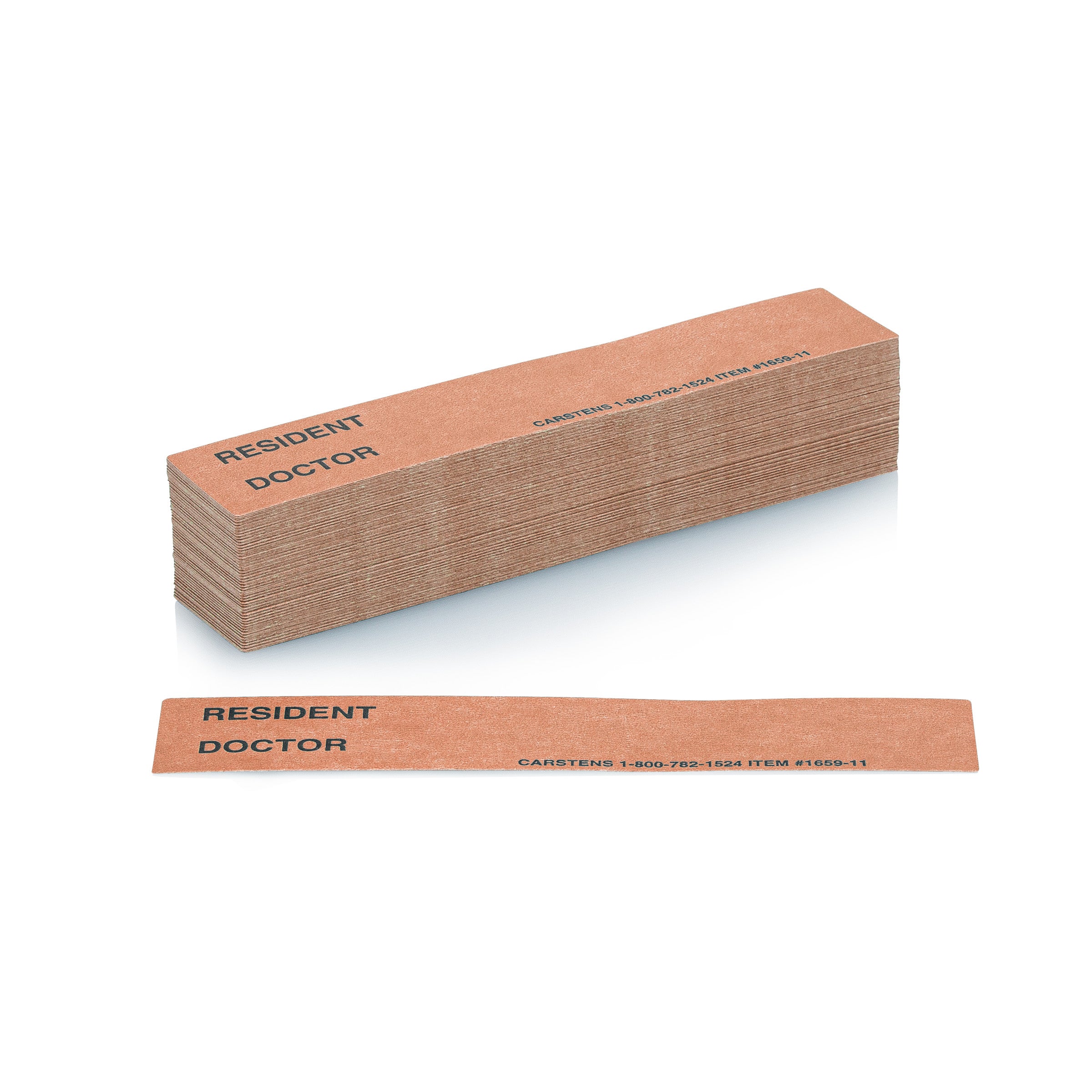 Resident / Doctor Preprinted ID Cards for 1.5 – 4” Ring Binder Spines - Pack of 100