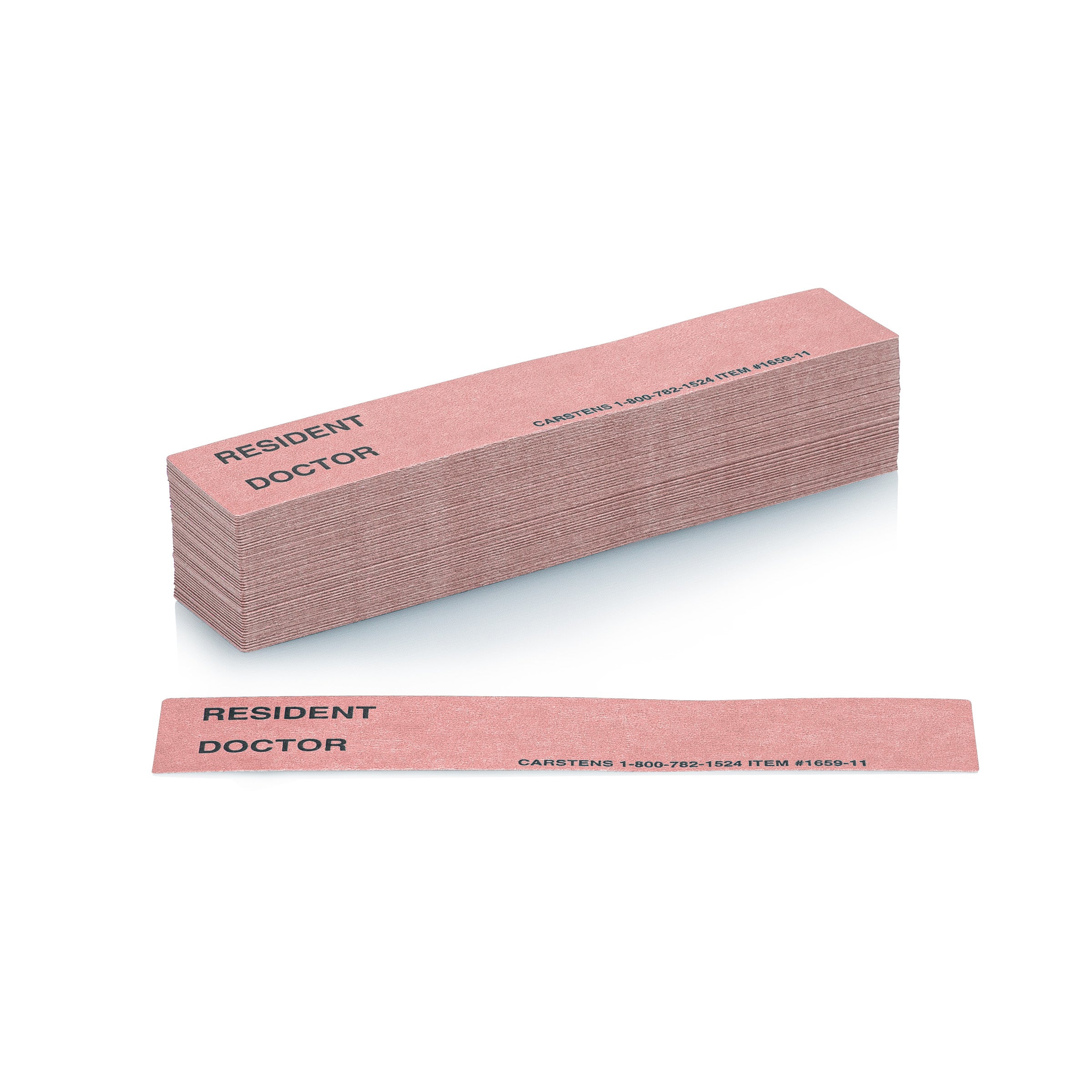 Resident / Doctor Preprinted ID Cards for 1.5 – 4” Ring Binder Spines - Pack of 100