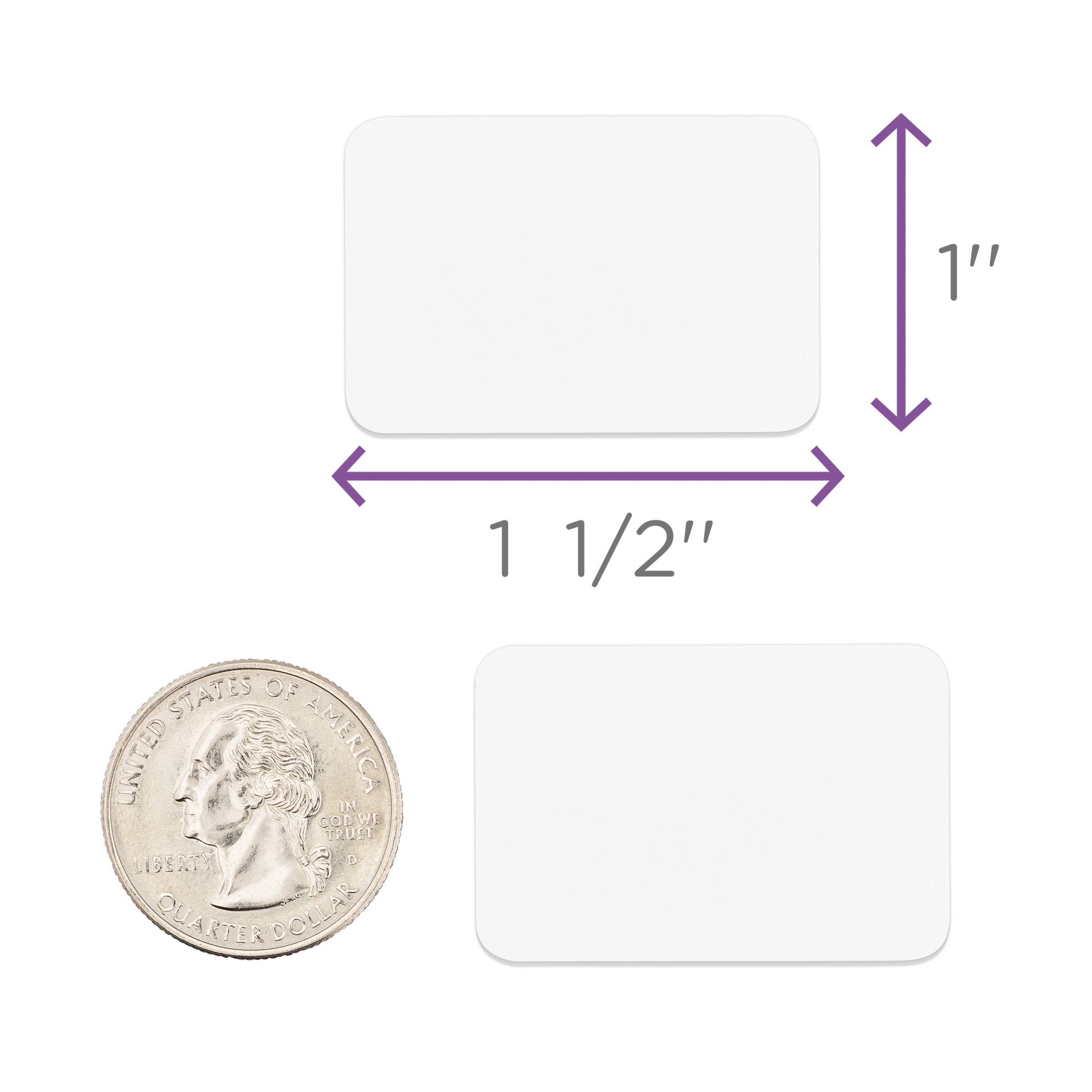 1.5'' x 1'' Blank ID Labels for Chart Racks โ Roll of 1000