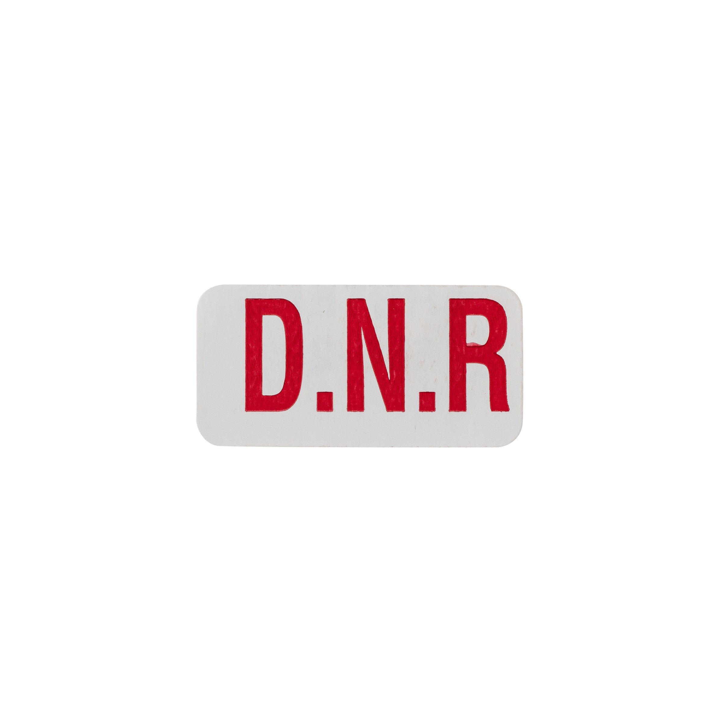D.N.R. Alert and Instruction Labels, White, W1.5" x H.75" (Roll of 100)