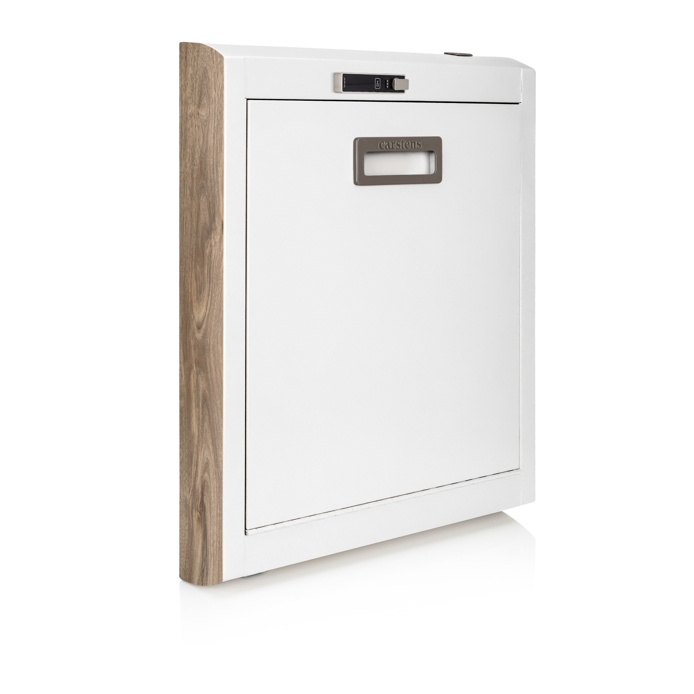 CarePod™ Narrow Wall-Mounted Workstations, 4" Depth, Powder White