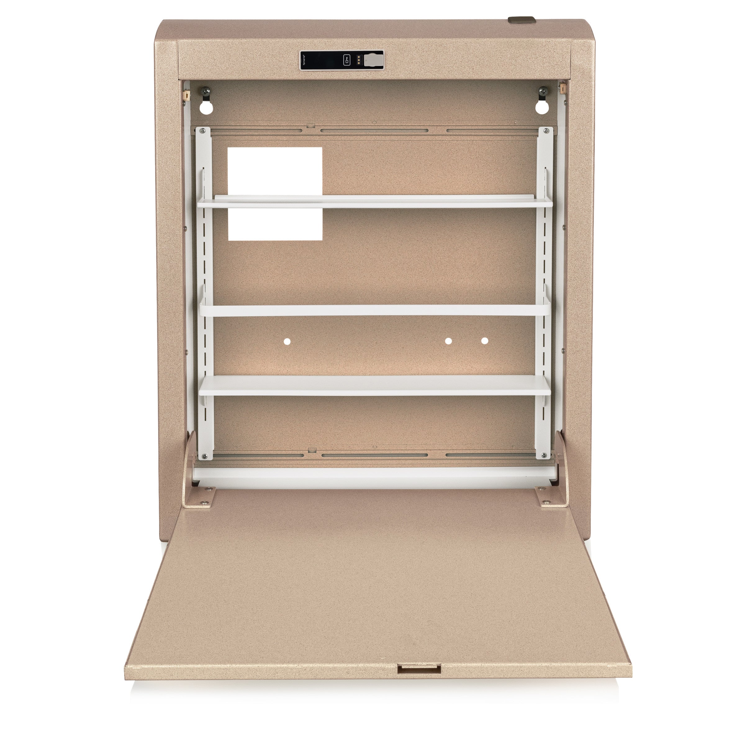 CarePod™ Narrow Wall-Mounted Workstations, 4" Depth, Sandstone